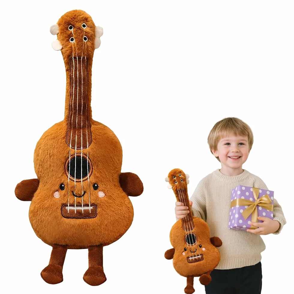 Peluche a Forma di Chitarra Morbido Giocattolo per Soggiorno e Camera da Letto