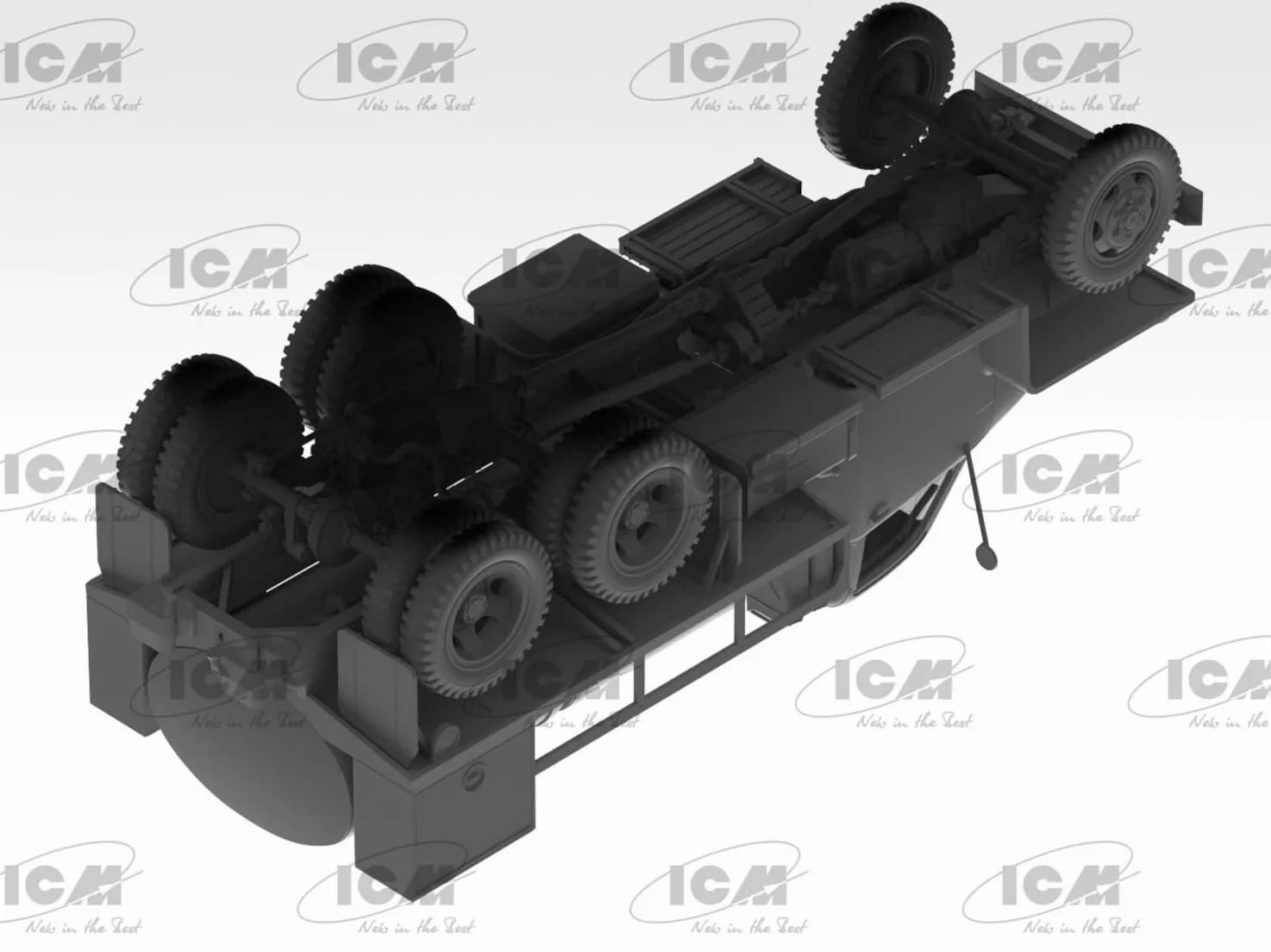 ICM - Modello Camion Studebaker Us6-u5 Wwii Us Gasoline Tank Truсk |icm|35492| 1:35 Modellino Carro armato Promo