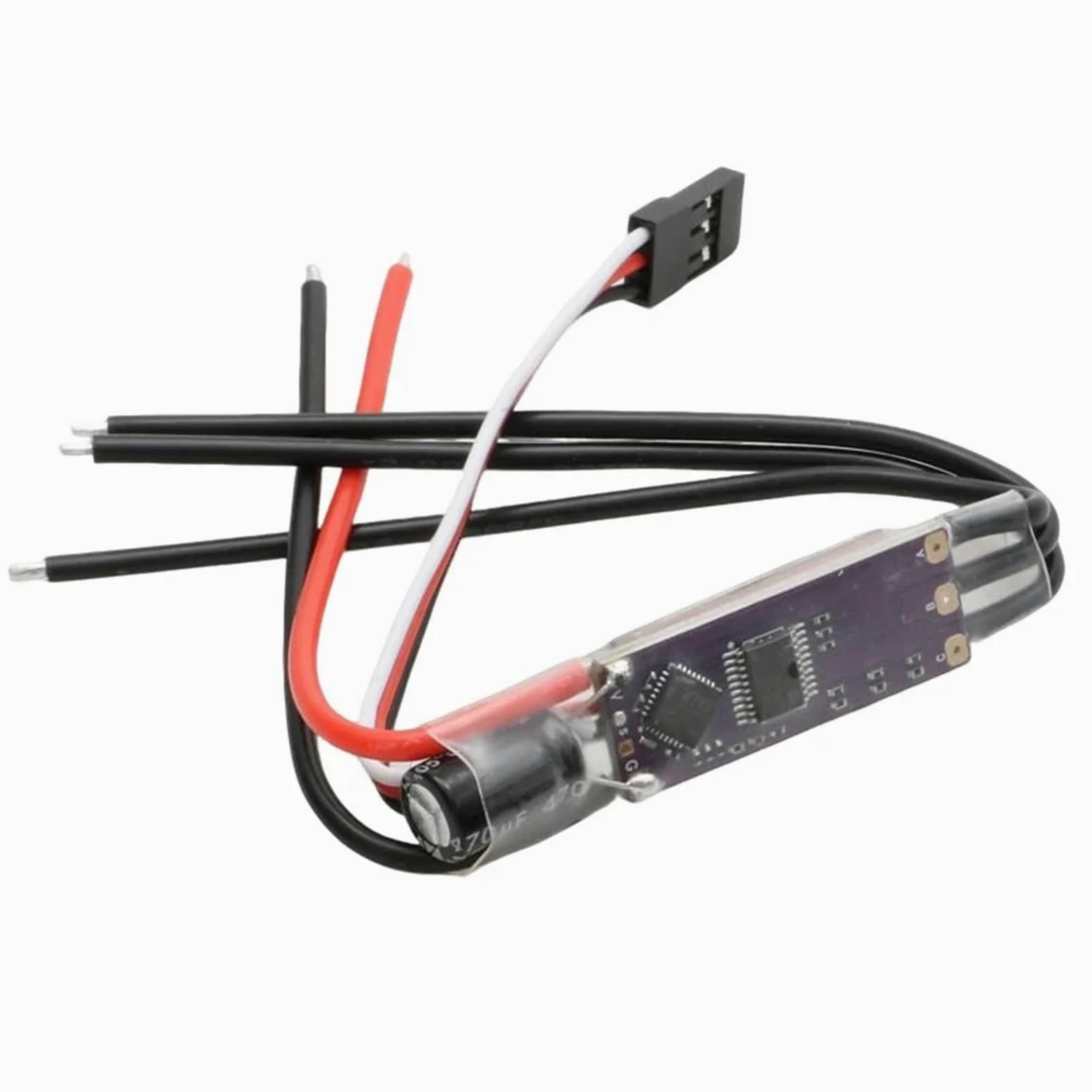 Per 1PCS AM32 32-bit ESC 2-4S 40A Regolatore Di Velocità Con 5V2A Modulo BEC 35V 470uF RC Crawler Motori Brushless Ricambio Veicolo ESC RC