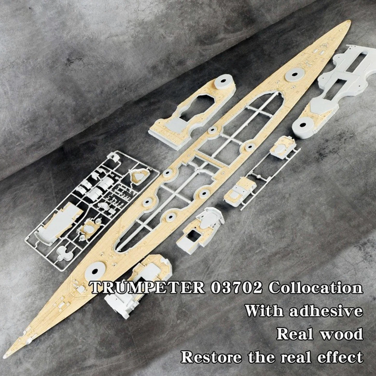 Set Fai da Te per Ponte in Legno di Ricambio per Modello di 03702 in 1/200