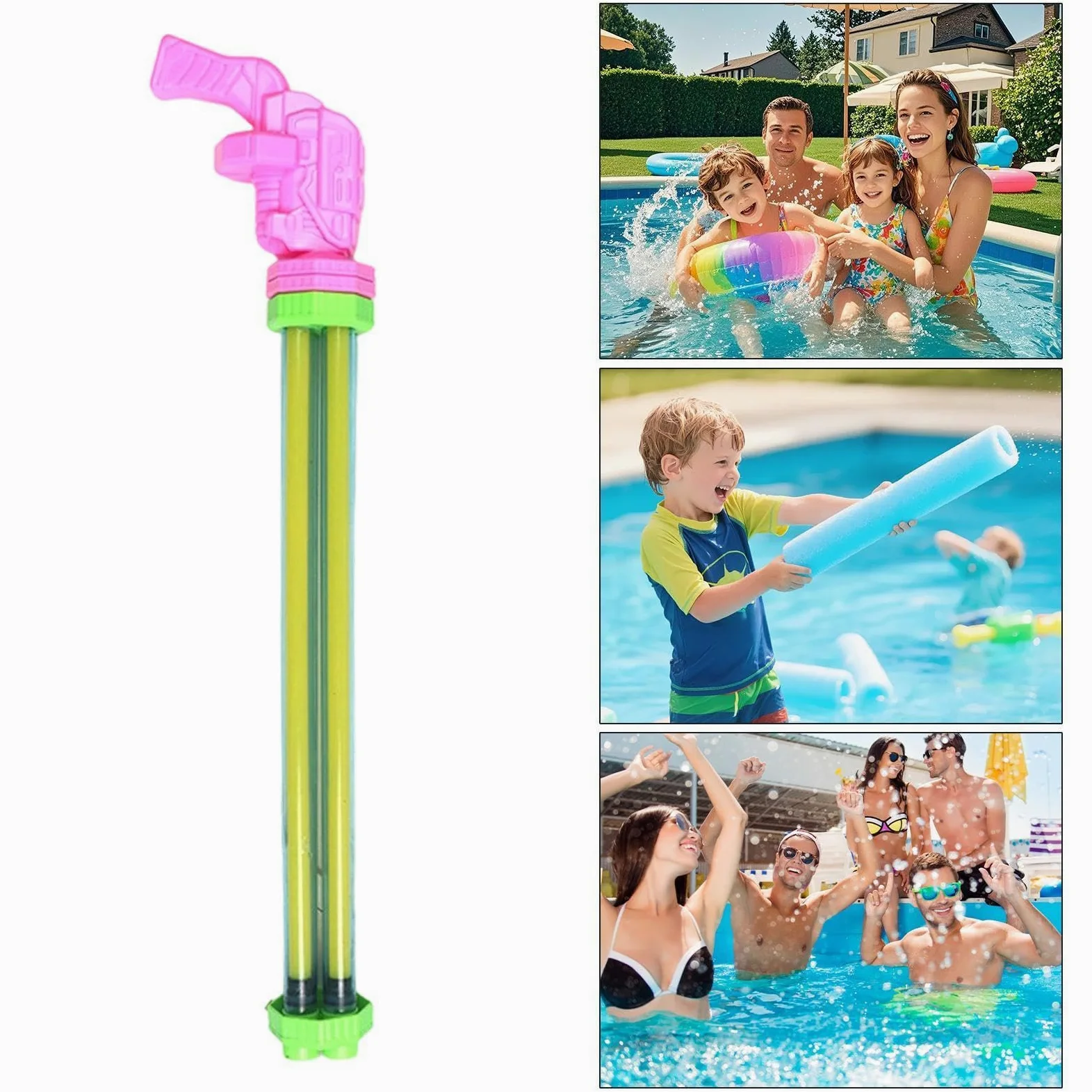 Spruzzatore D'Acqua Per Bambini Giocattolo Da Festa Multi-Tubo Estraibile | Giocattolo Spruzza Acqua Da Esterno Per Adulti Feste Campeggio Giardino Retro Compleanni Gite Al Lago Prato Cortile