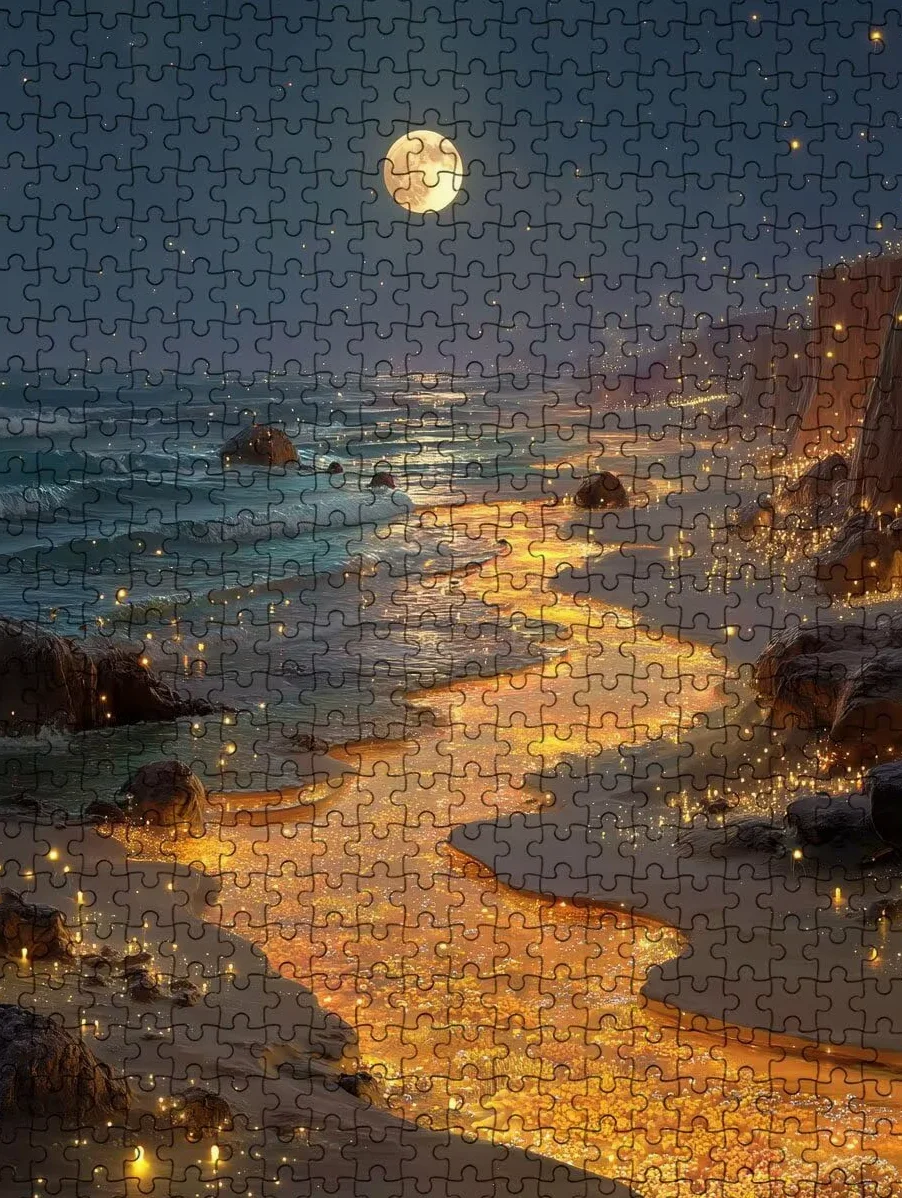 Puzzle 4000 Pezzi, Jigsaw Puzzle per Adulti, Luna Giallo BLQSBGA6-529 | Puzzle Classici, Impossibile Difficile Sfidanti Puzzles, Puzzle Decorativo per La Famiglia, Come Regalo e Decorazione Pareti