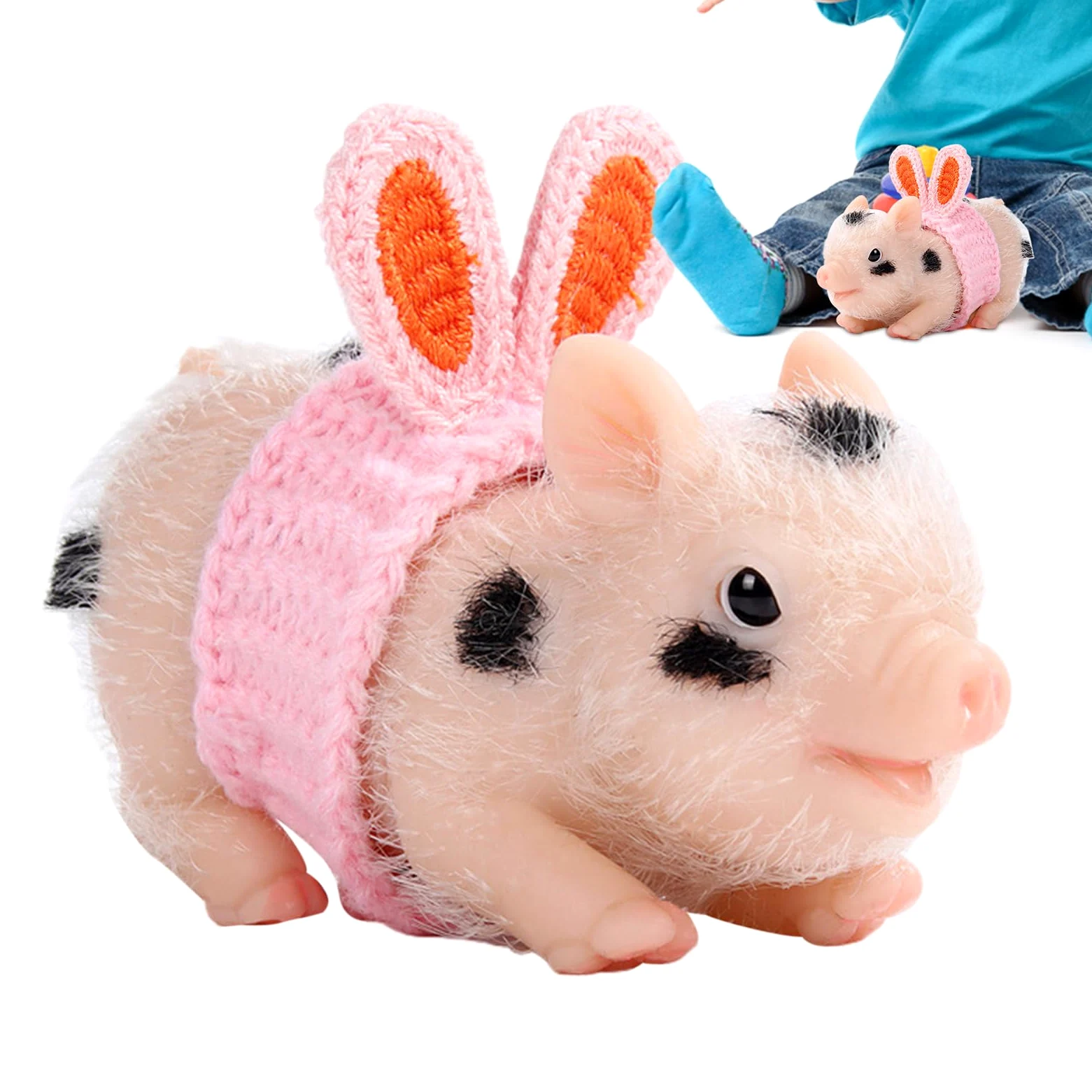 Giochi di animali per bambini, giocattoli animali per bambini Pigletti | Birthday Christmas Stocking Stuffer, divertenti decorazioni per la casa per ragazzi