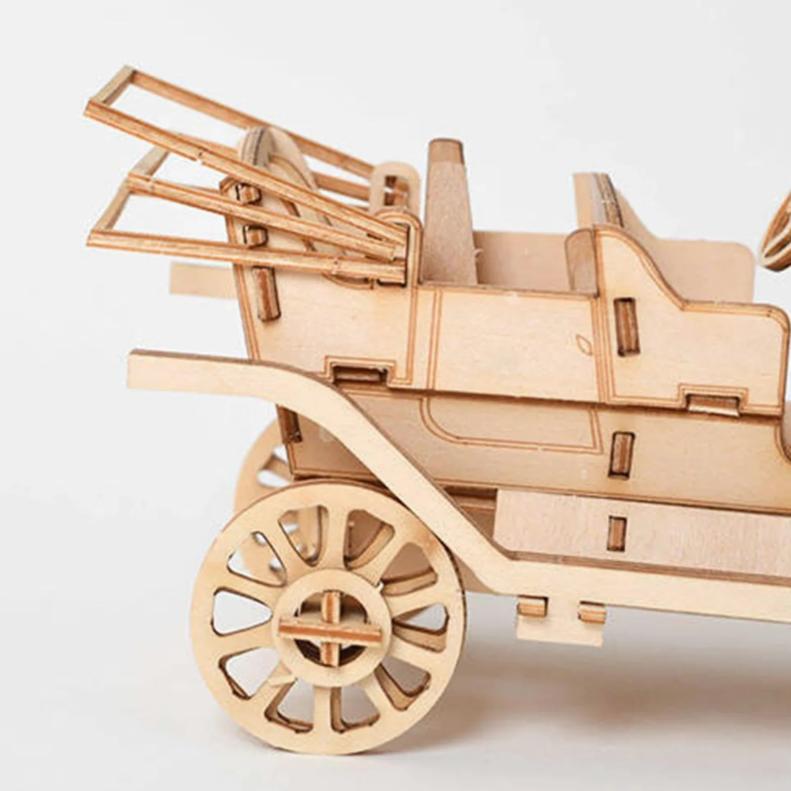Kit Puzzle 3D Macchina D In Legno | materiale naturale, assemblaggio manuale, apprendimento giocoso, adatto a teenager