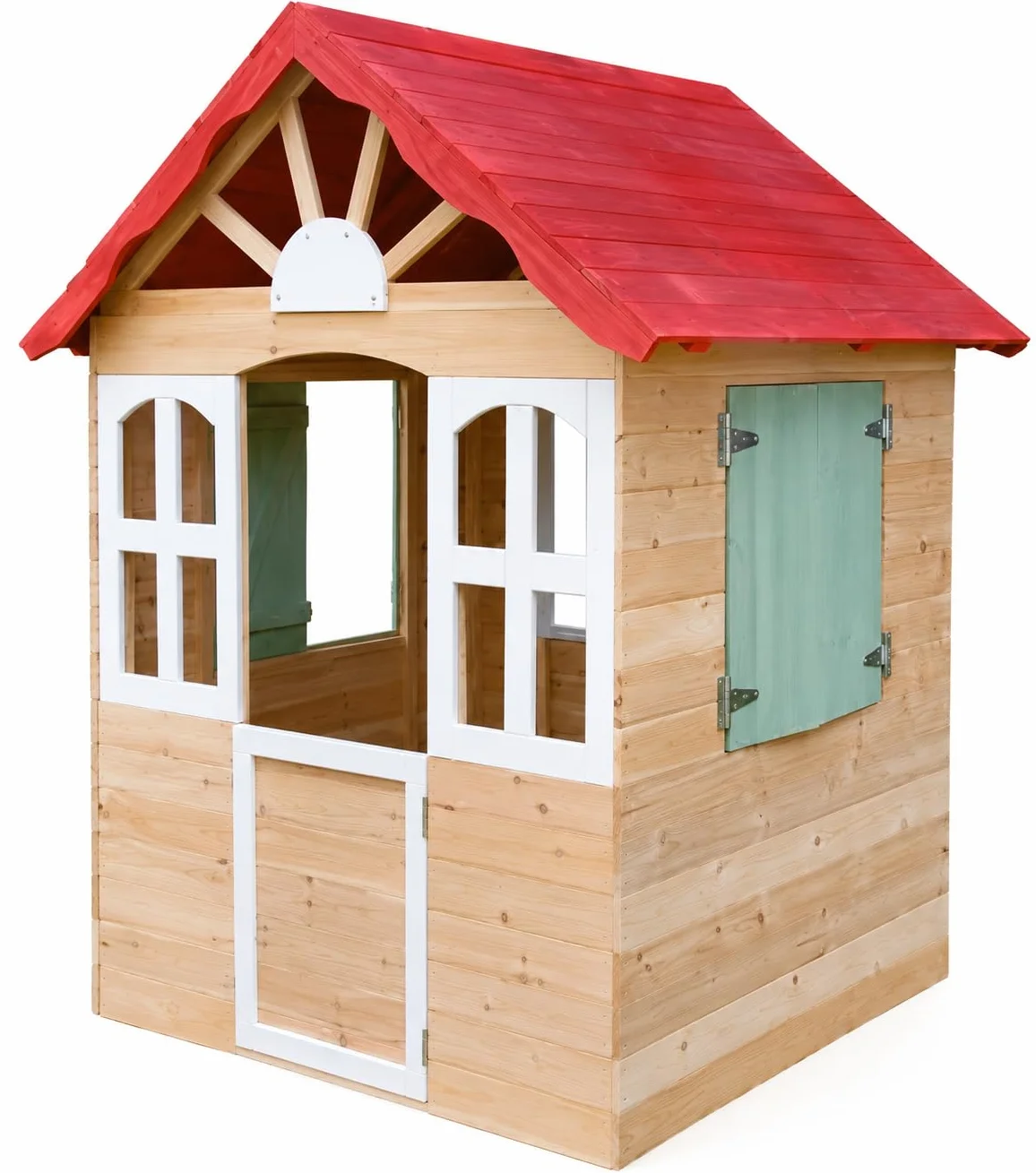 Casetta per Bambini Casa Gioco per Bambini Esterno casetta da giardino per bambini casetta per Bambini da Interno Giardino Casetta da Gioco Tradizionale Grande 120x108x138cm.