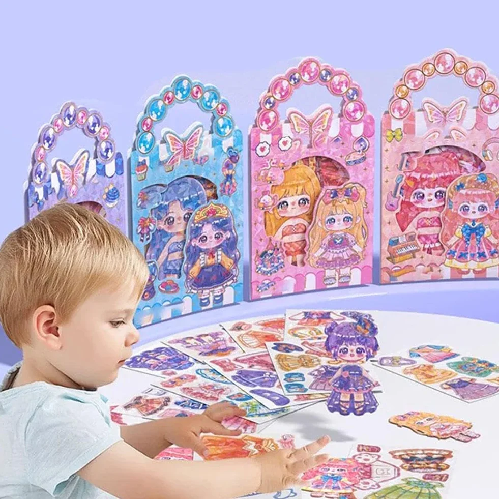 Adesivi magnetici per bambole vestire le principesse, bambole magnetiche per bambini, regali di compleanno fantasiosi, creazione di Refrigera