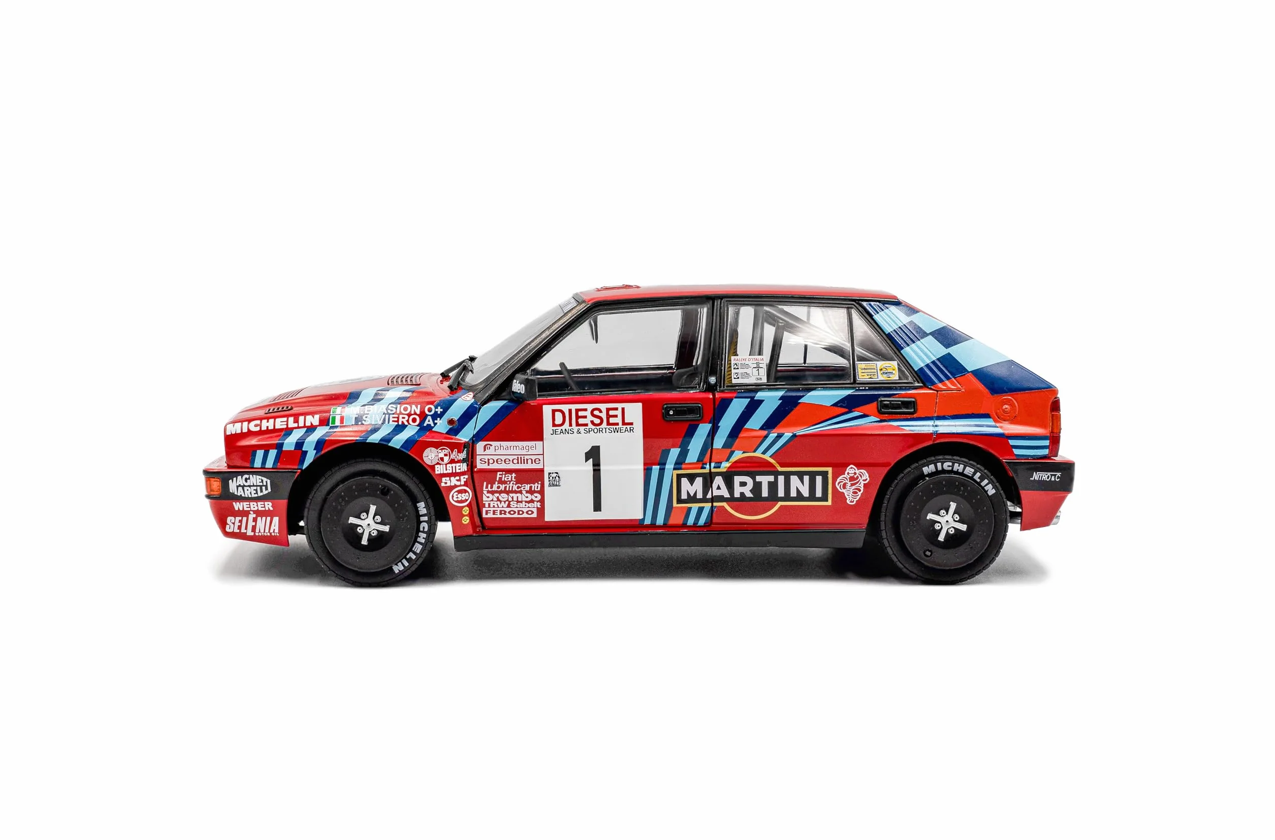 Solido Lancia Delta HF Integrale #1 1:18 Diecast Model Rosso
