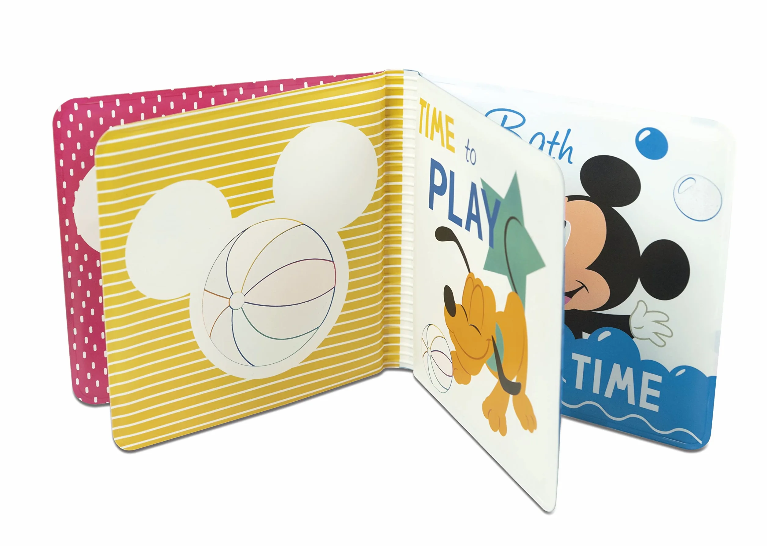 Clementoni - 17720 - Disney Baby My Fun Book - Libro Neonati, Gioco Bambini 6 Mesi, libricino Impermeabile Ideale per Bagnetto, 100% Lavabile in Lavatrice