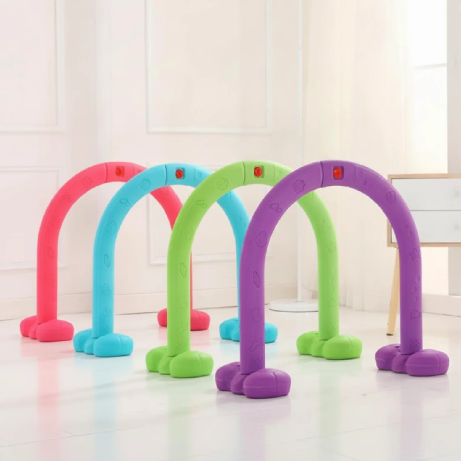 4 Pezzi Arco Gioco Durevoli, Upgrade Set di 4 Pezzi per Tunneling Colori Asilo