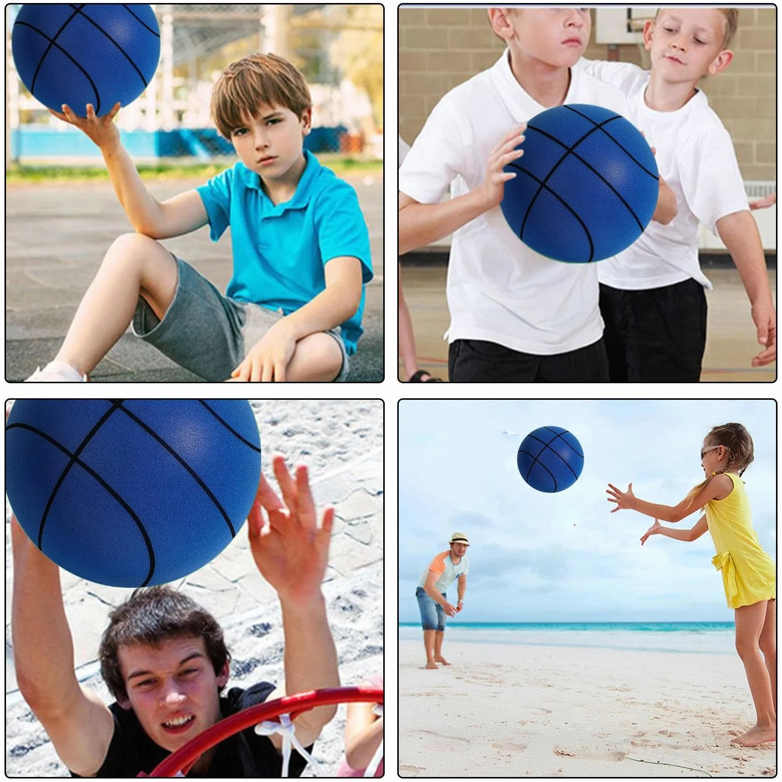 Generico Palla silenziosa - Palline silenziose giocattolo Silent Ball Safe | Regalo di pallacanestro resistente agli urti per bambini Adulti per palestre Patii Sale giochi