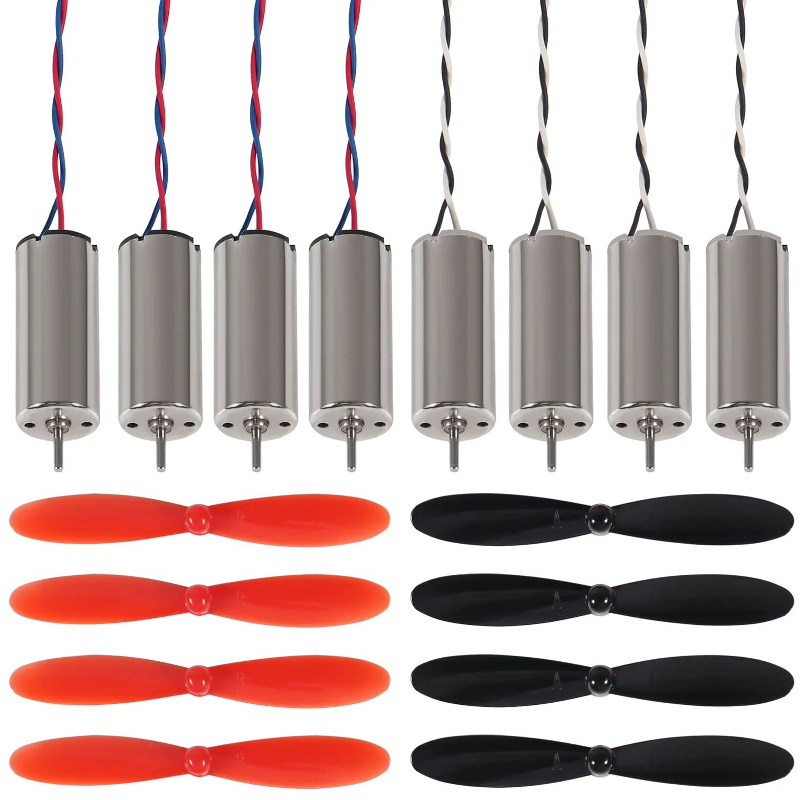 8pcs 8520 Coreless Motore 8.5 x 20mm Spazzolato Motori Hollow Cup Drone Motor+8pcs 55mm CW CCW Elica per DIY Micro Quadcopter RC Drone