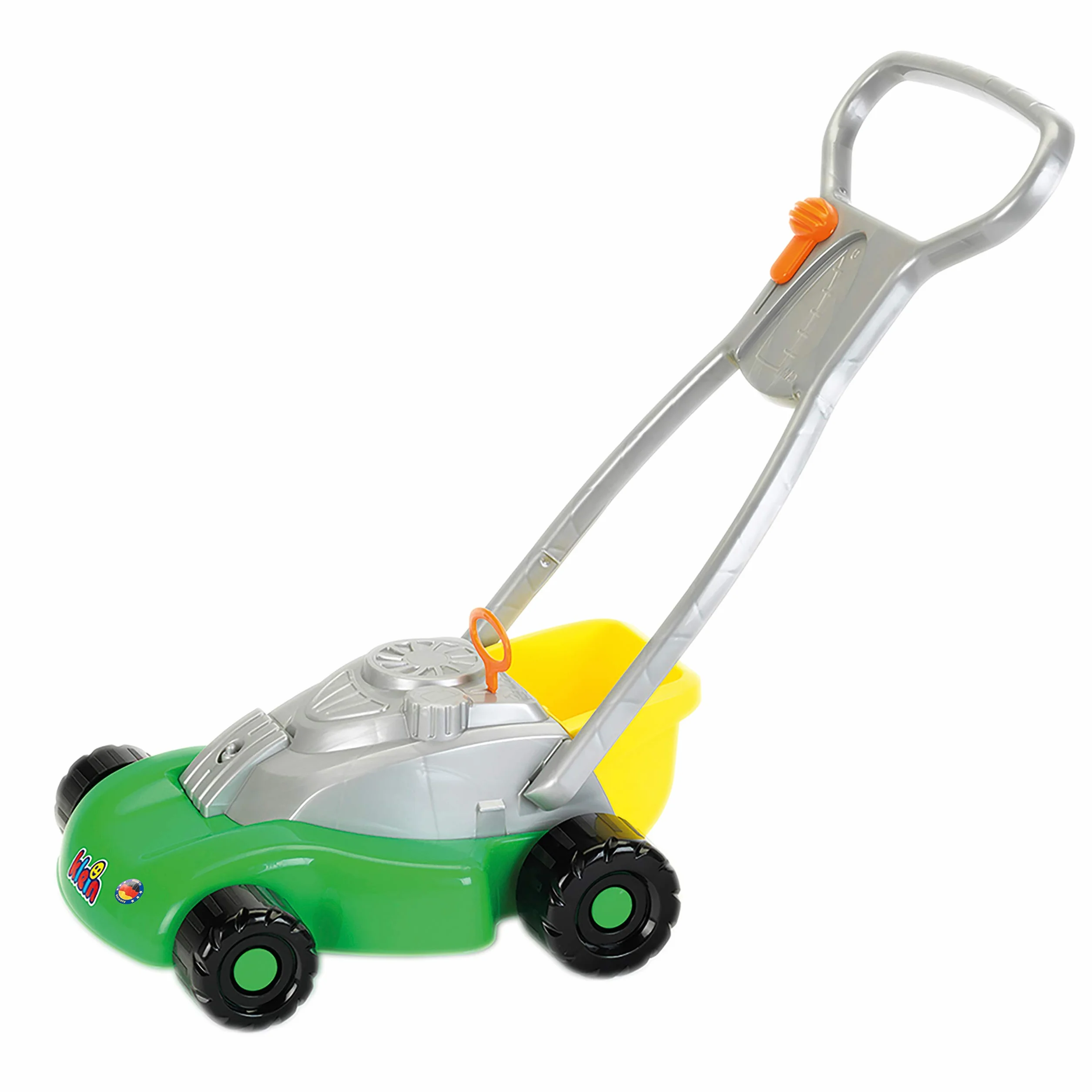 Theo Klein 2696 tosaerba con secchio di raccolta rimovibile, Con rumori meccanici di cricchetto e sferraglianti, Dimensioni- 60 cm x 29,5 cm x 50 cm, Giocattolo per bambini a partire da 18 mesi