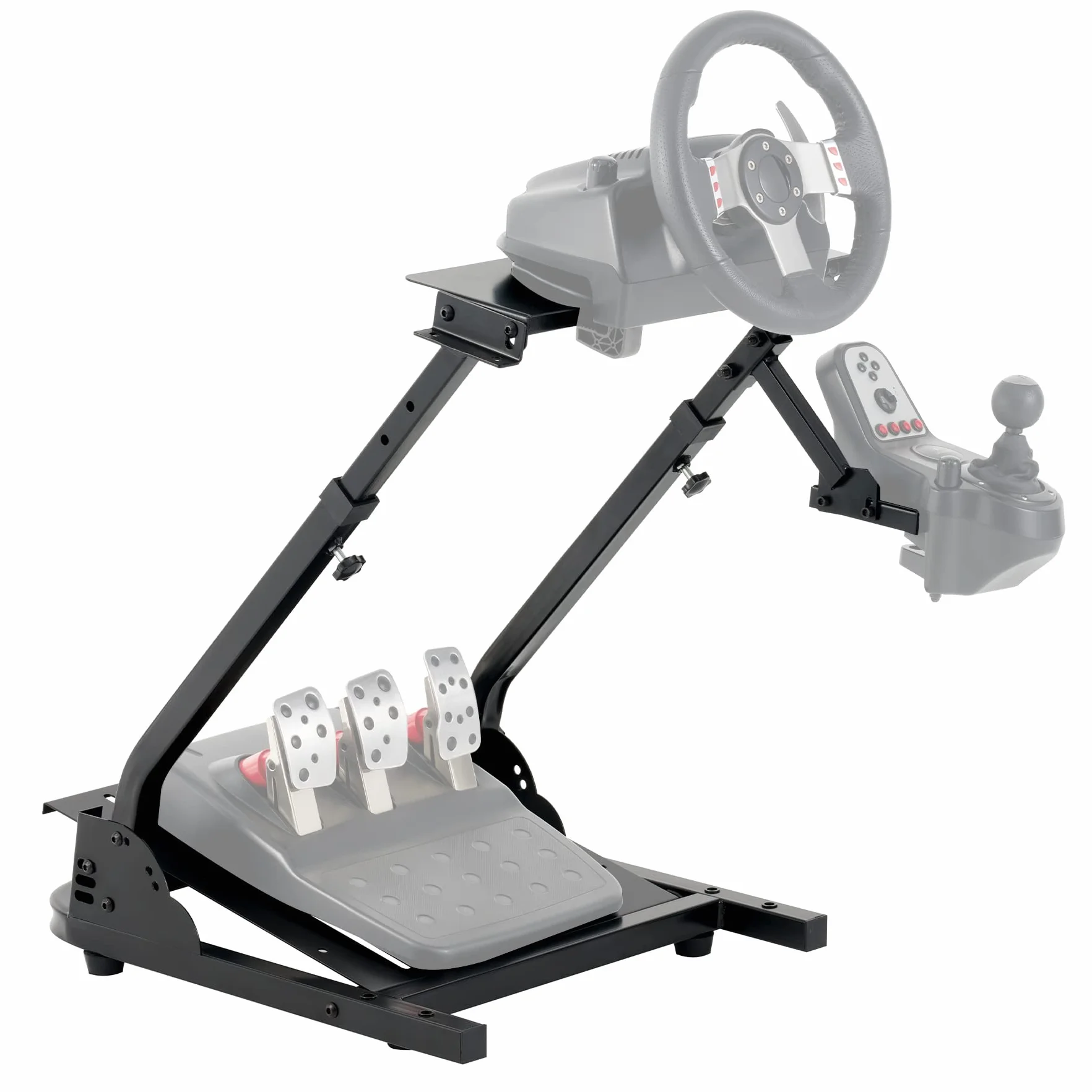 CO-Z Supporto per Volante Logitech G29 Pieghevole Postazione Simulatore Guida Supporto da Corsa Regolabile Supporto per Cambio Simulatore di Cabina di Guida per Logitech G29, G25, G27, G920