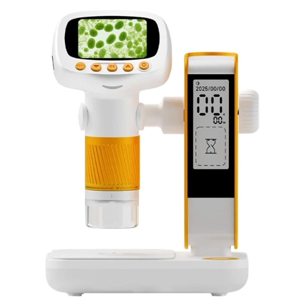 Microscopio Portatile per Bambini, Microscopio con Supporto per Bambini, Giocattolo, Regalo Educativo per Studenti