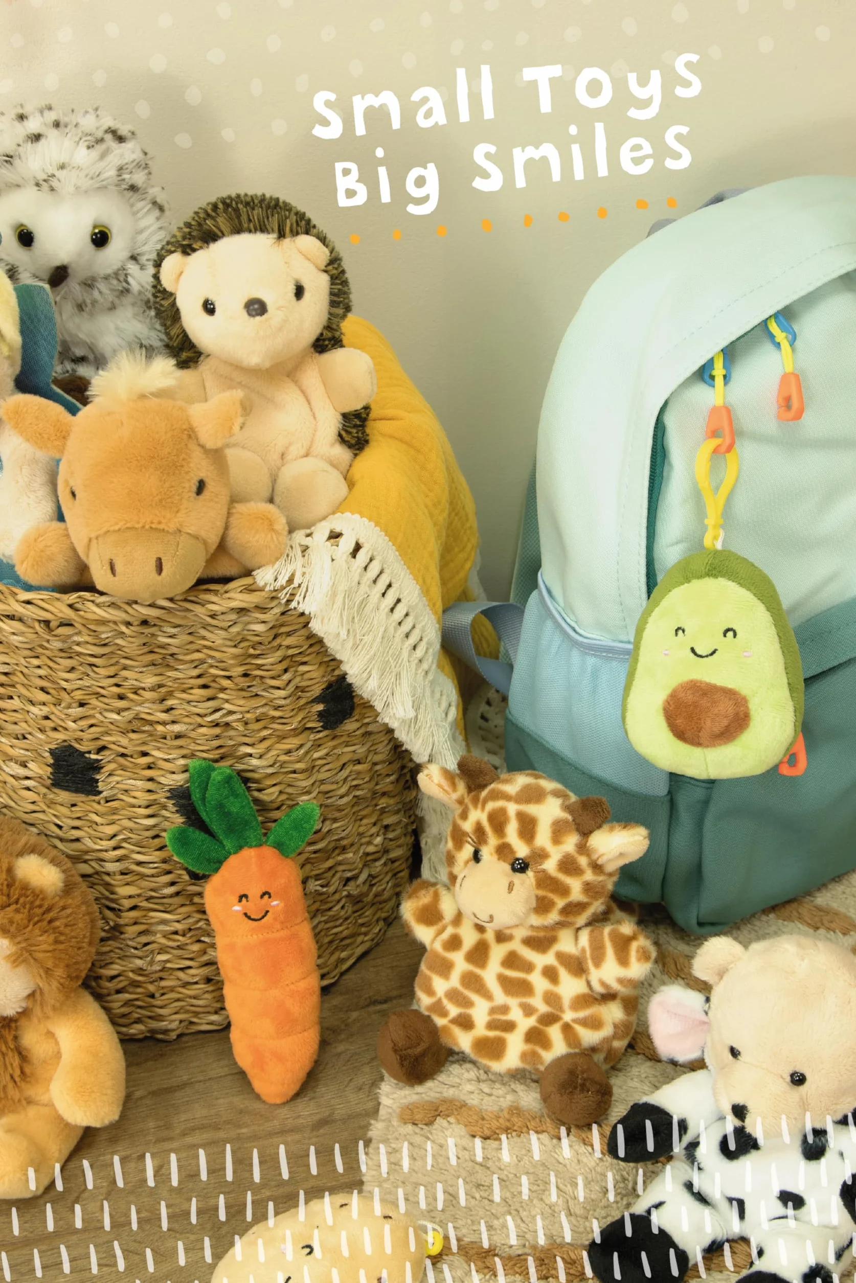 Little Living Nature Snugglies Cavia Peluche – Giocattolo di Stoffa per Bambini, Giocattolo Morbido e Coccoloso