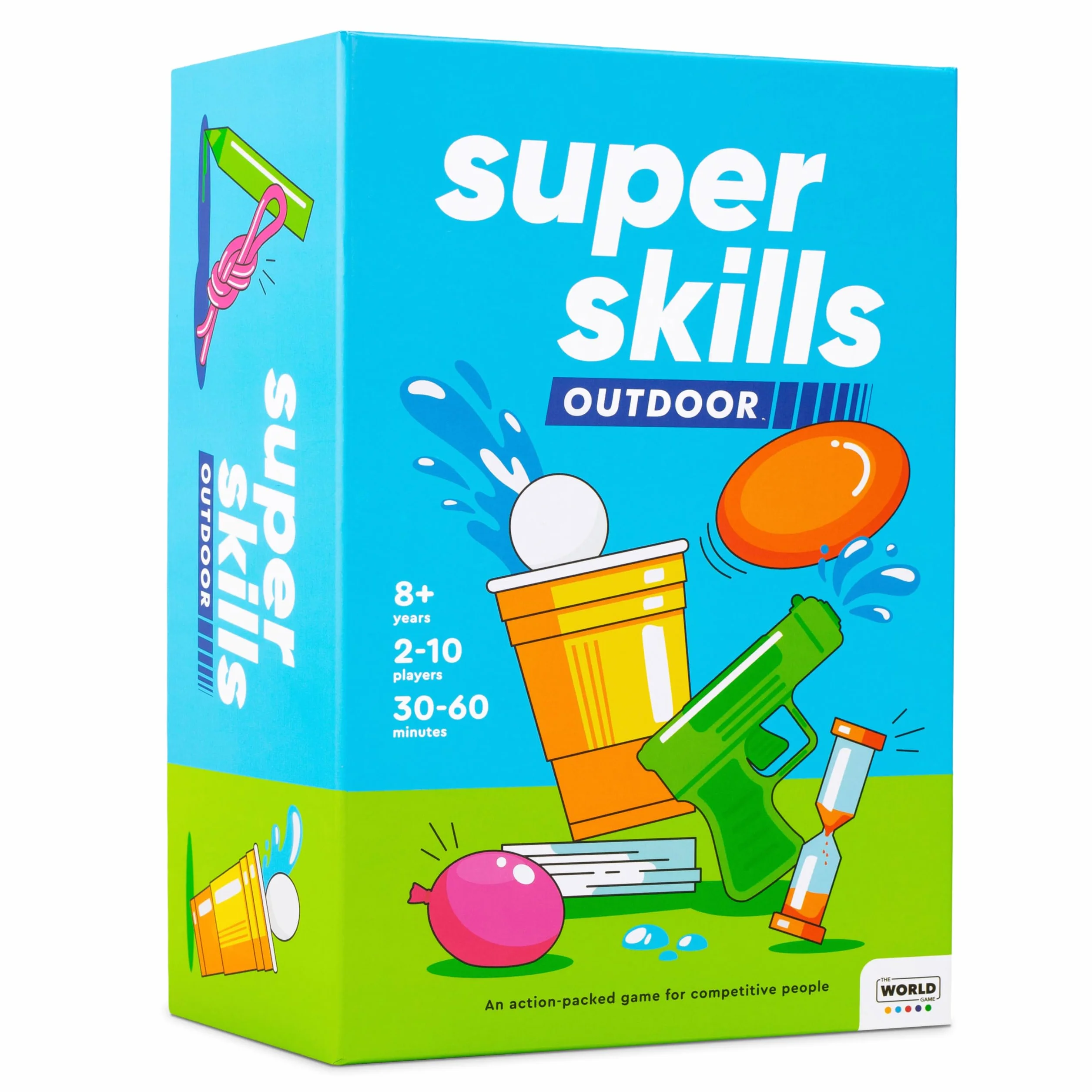 Il gioco del mondo Super Skills Outdoor Yard Game - Giochi Estivi in Cortile per Bambini dagli 8 Anni in su, Adolescenti e Adulti - Divertente Festa in Acqua per Tutta la Famiglia