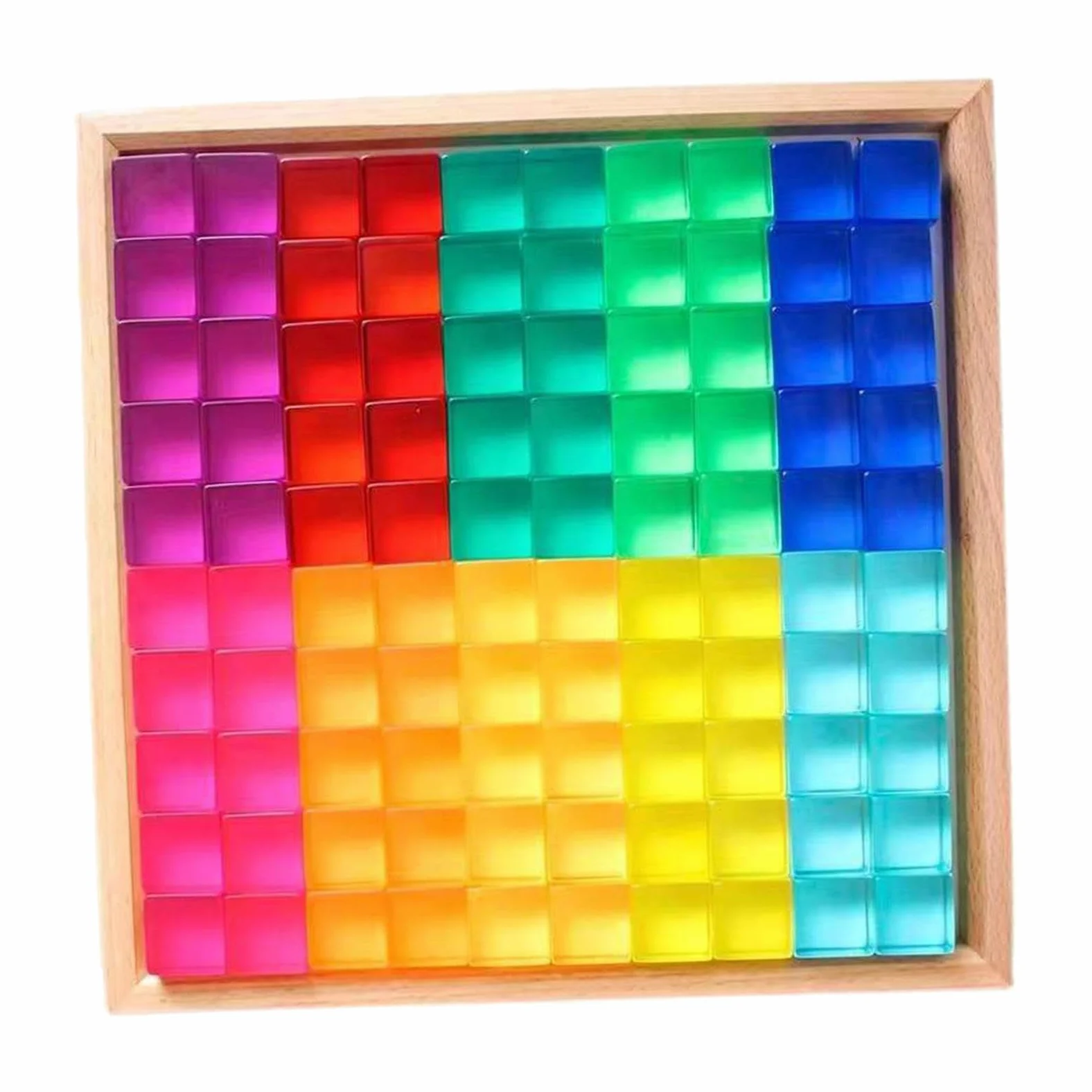 Set di Blocchi da Costruzione Colorati per Bambini, Cubi Impilabili in Resina, Giocattolo Educativo, Idea Regalo