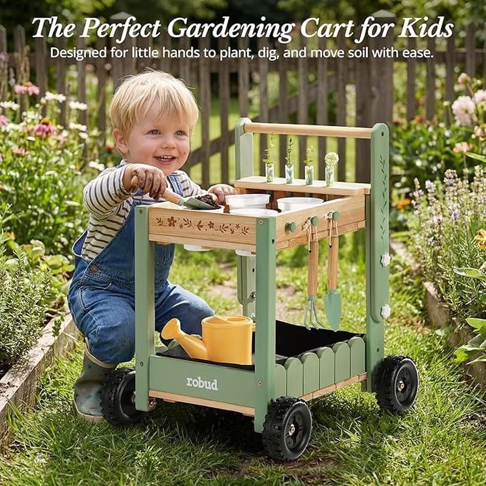 Il set da giardinaggio per bambini insegna ai più piccoli a