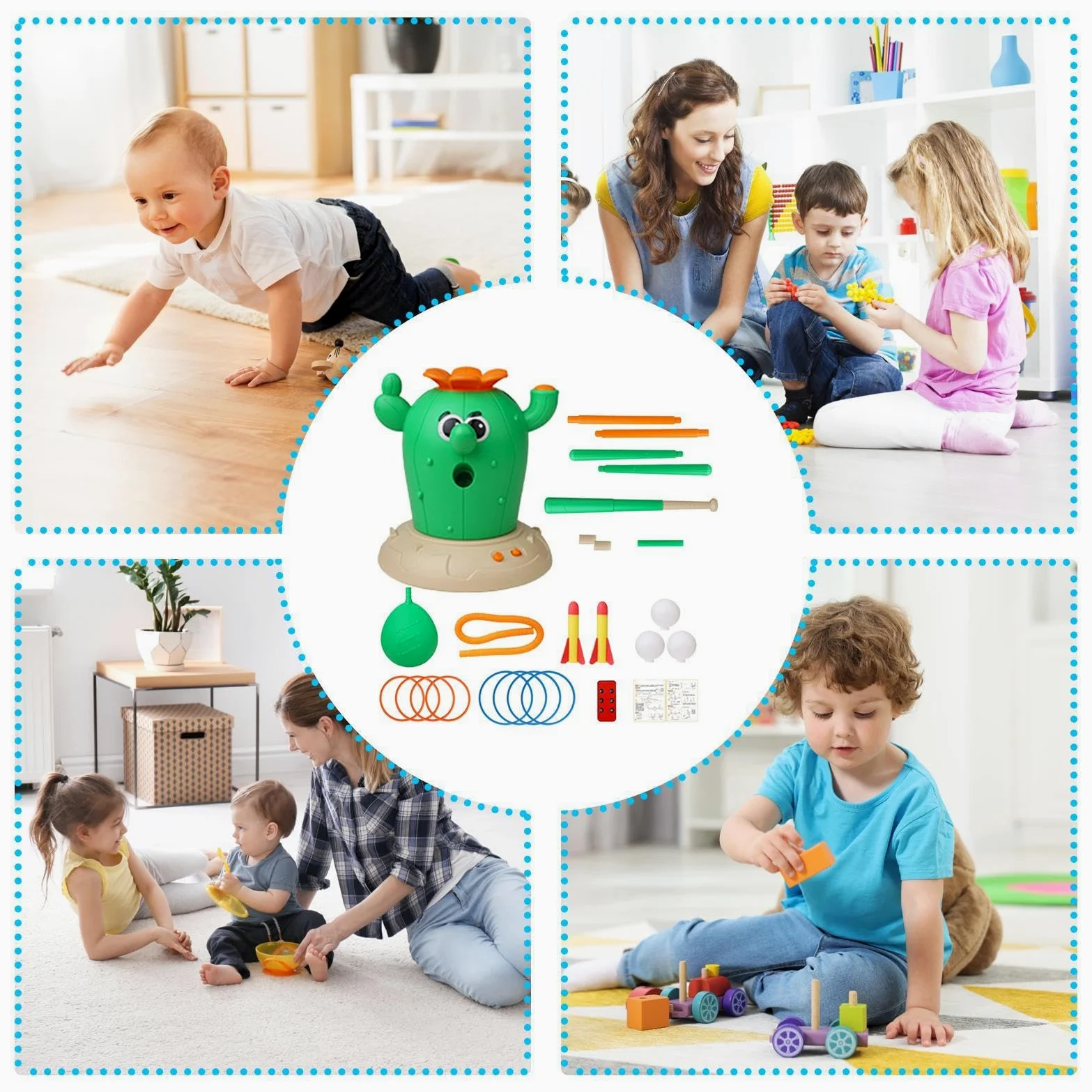musicali con lancio 4 in 1, divertenti giochi sportivi | Giocattoli da esterno per saltare e motoria, per bambini, per interni ed esterni, giardino, compleanno, ragazze