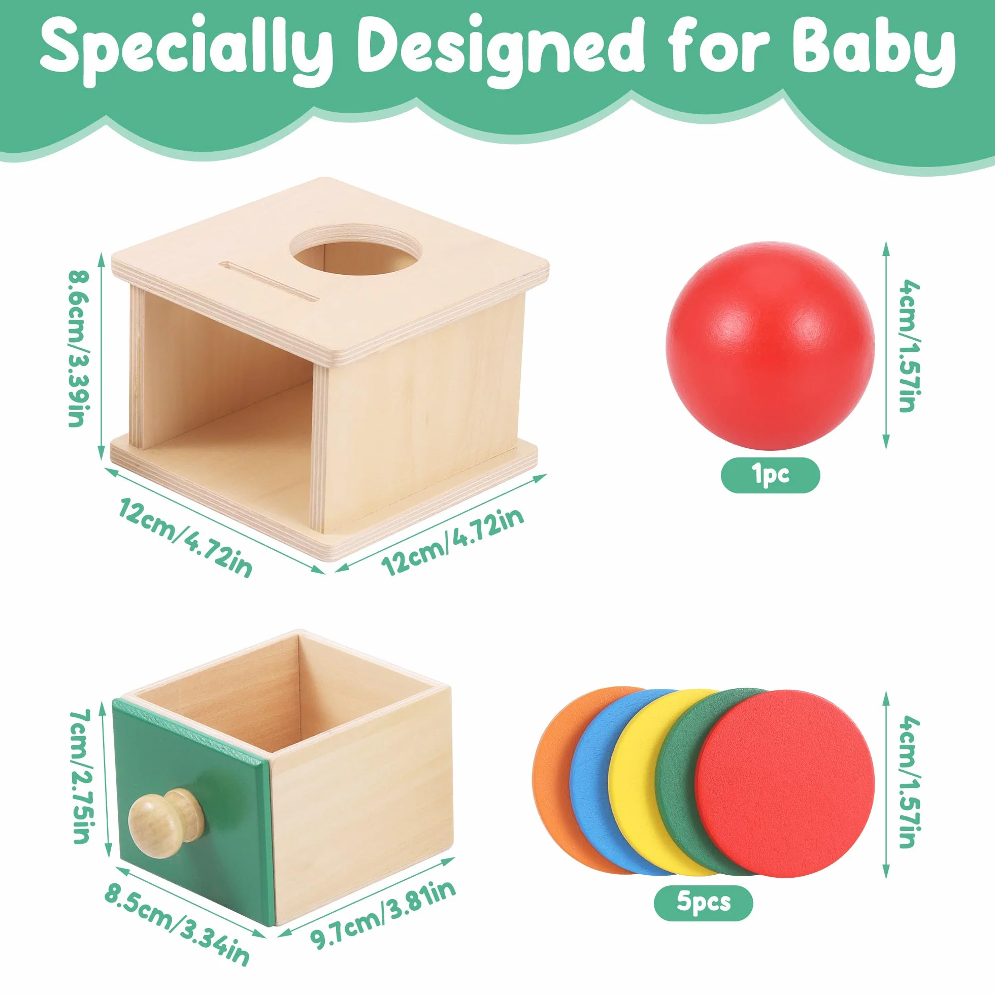 Starvortex Giocattoli Educativi Montessori per Bambini – Salvadanaio in Legno con Monete, Sorter di Forme e Impilabile Sensoriale, Ragazzi e Ragazze