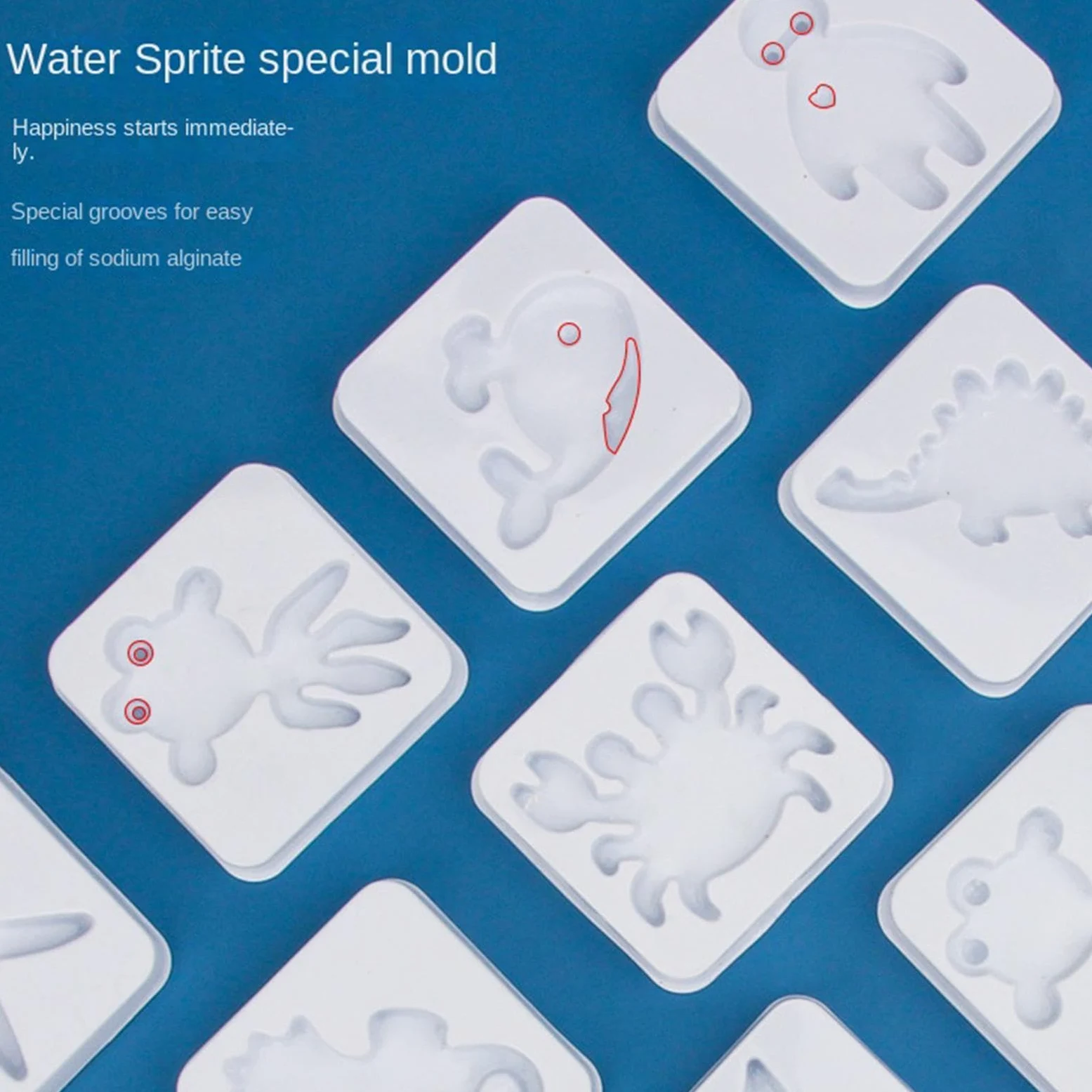 Generisch Set di gel ad acqua, set creativo con 12 forme di cartoni animati | Set di giocattoli d'acqua per bambine dai 3 anni in su, per compleanno dei bambini, casa, scuola, aula