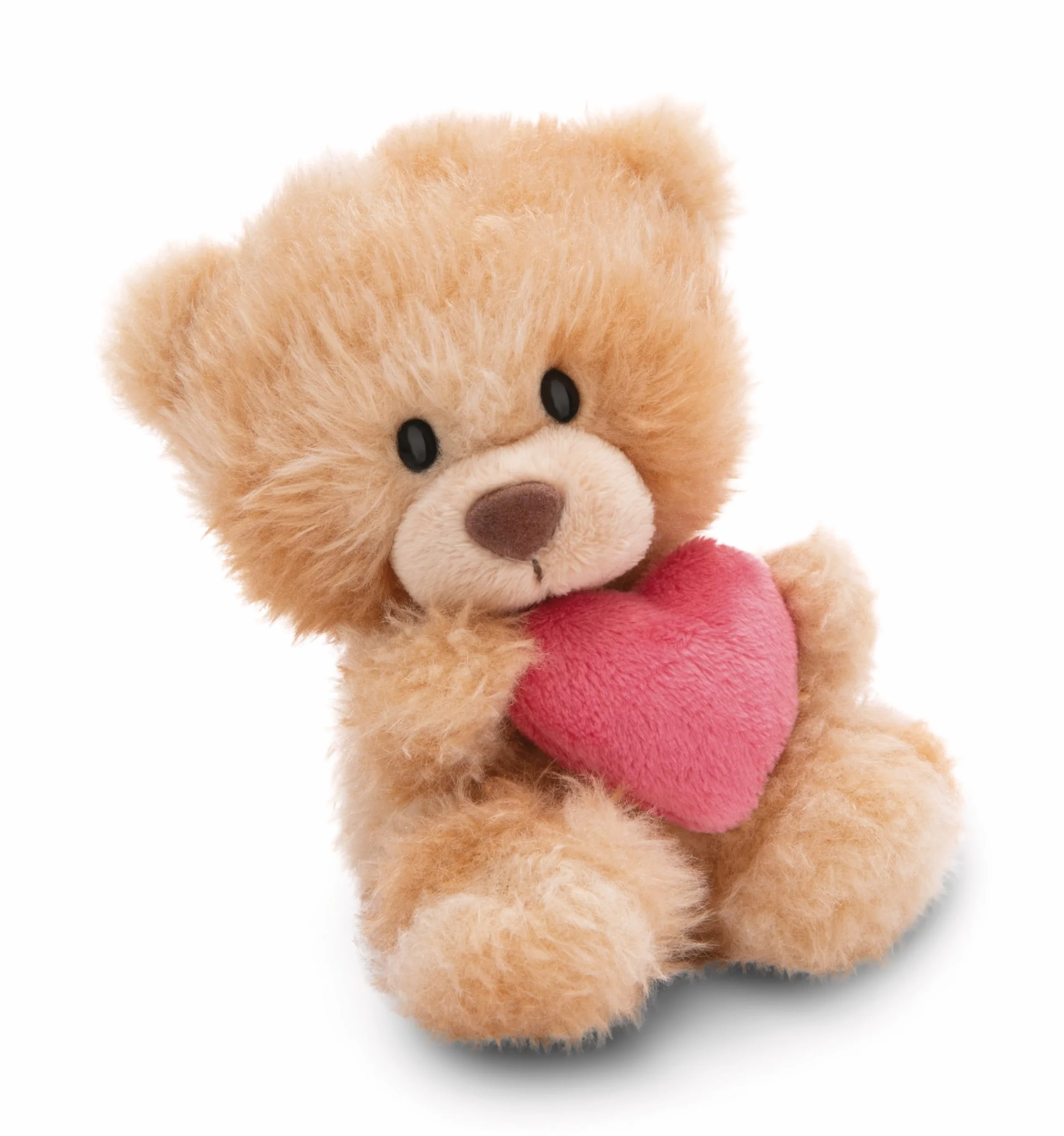 NICI Orsetto di peluche con cuore 18cm - marrone chiaro - Morbido peluche, carino da coccolare e giocare, per bambini e adulti, un'ottima idea regalo - 61559