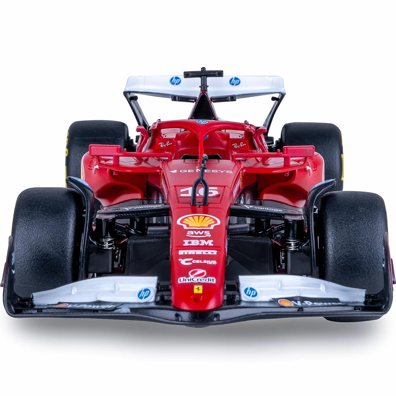JAMARA Ferrari SF-25 402260 - Modellino di auto radiocomandata, scala 1:18, rosso, 2,4 GHz, con telecomando, regalo per bambini