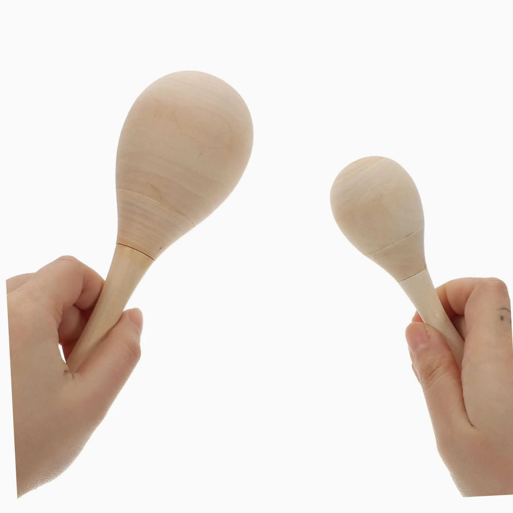 minkissy Maracas in Legno 12 Pezzi per Ragazzo Ragazza Design Creativo e Compatto, Strumento Musicale Fai da Te per Casa e Aula di Scuola