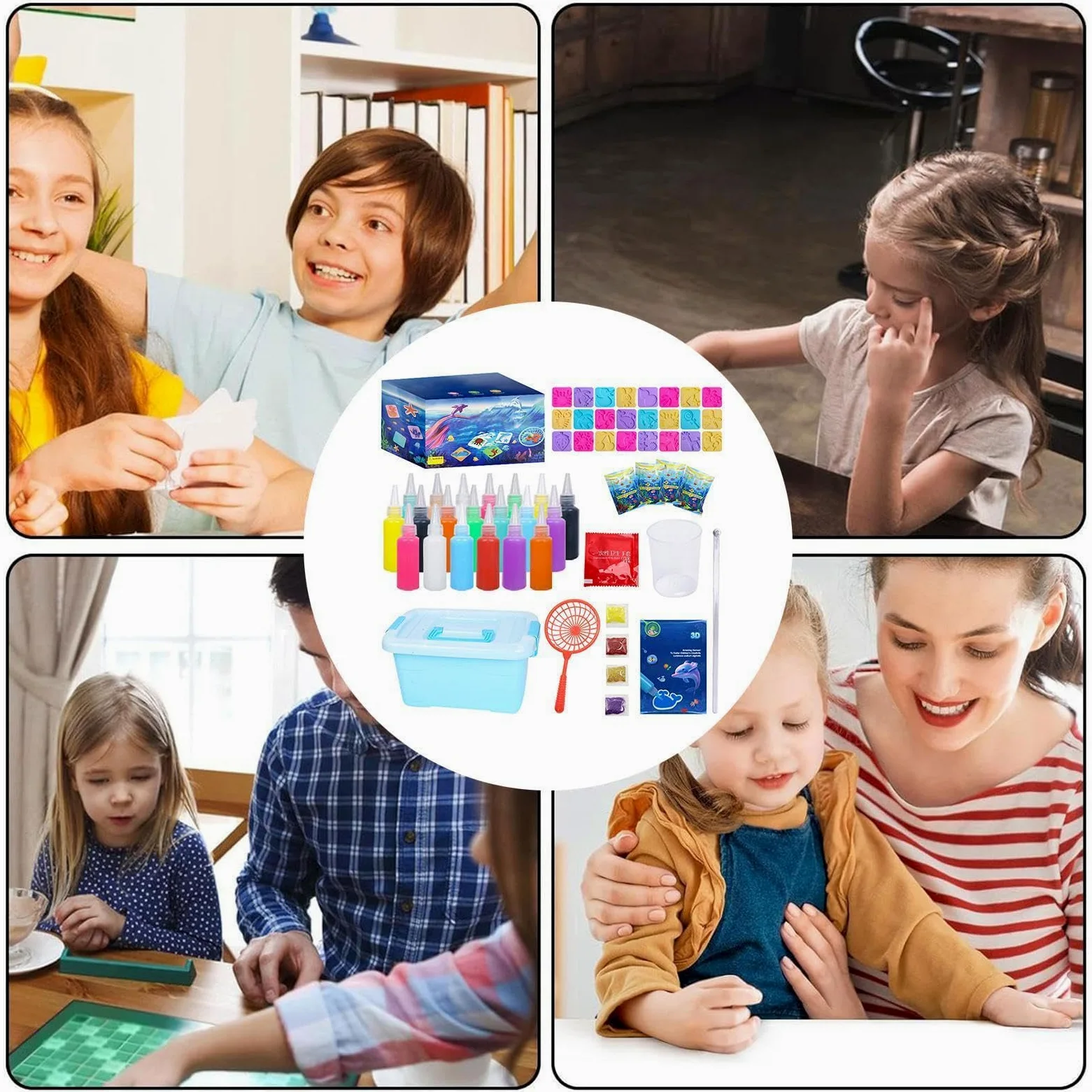 Generisch Set di gel ad acqua, set creativo con 12 forme di cartoni animati | Set di giocattoli d'acqua per bambine dai 3 anni in su, per compleanno dei bambini, casa, scuola, aula