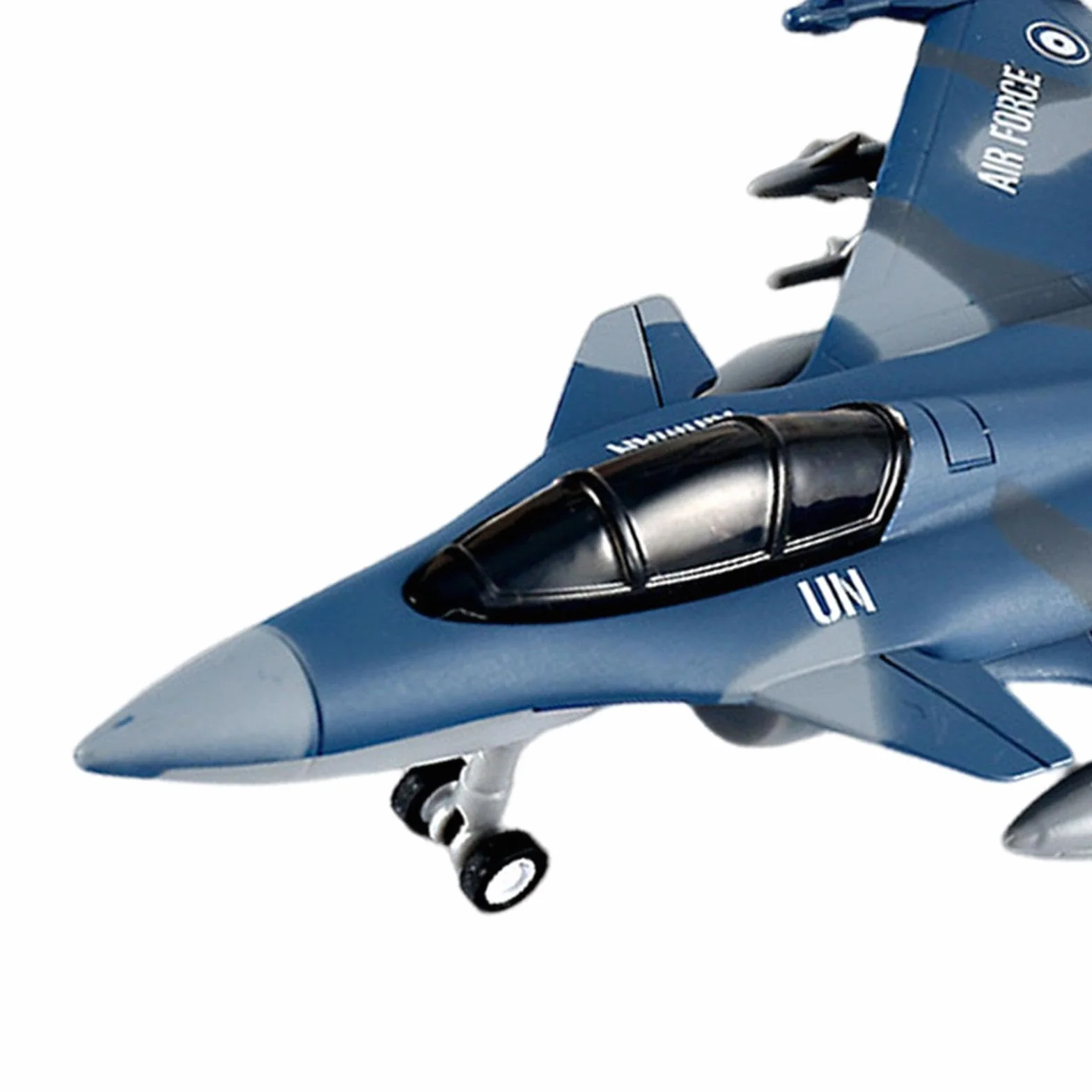 kowaku Aeroplano Tirare Indietro Giocattolo Jet da Combattimento Giocattolo, Regalo di Compleanno, Collezione Giocattolo Aereo Modello in Lega pressofusa, Blu