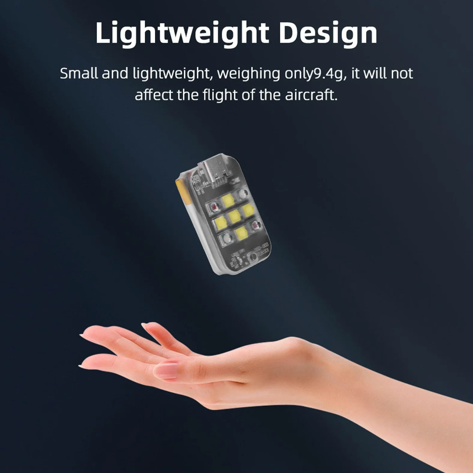 Jiawu Luce Stroboscopica per Droni, 9 LED Luminosi Luce Anti-collisione a 3 Colori, Luci Stroboscopiche a LED Leggere per Droni per la Serie Avata, Facile da Installare