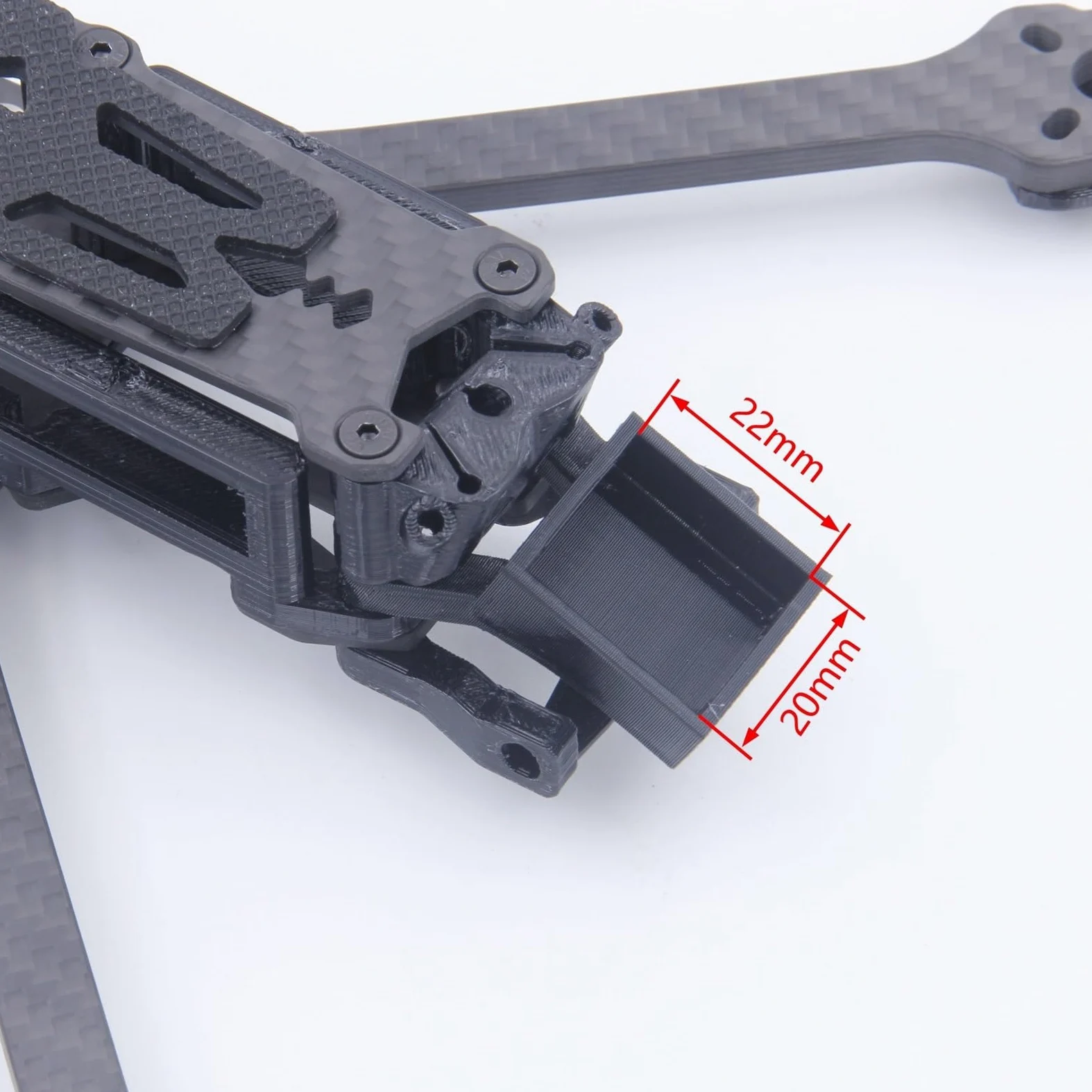 IWBR Mark5 MK5 DC DeadCat Struttura FPV Kit Telaio 5 pollici In Fibra di Carbonio for O3 Aria Unità Vista RC Quadcopter Racing Drone parti fai da te (Size : D digital black)
