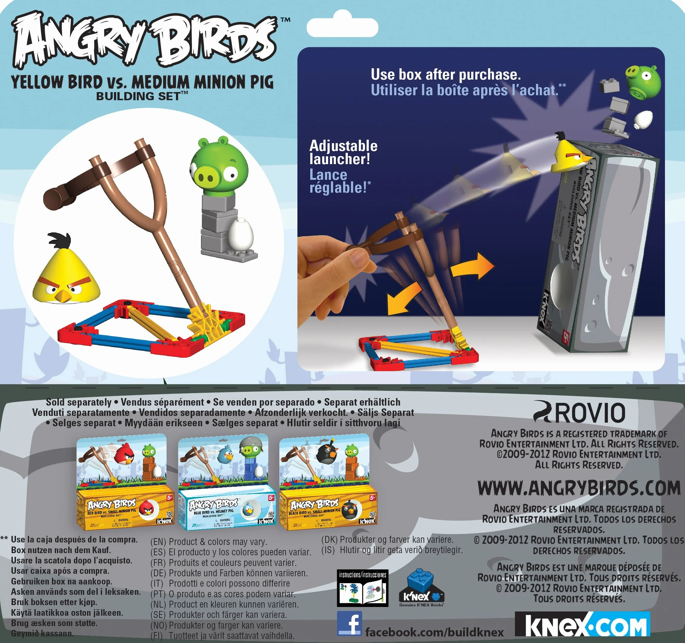 K'NEX Angry Birds Uccello Giallo vs Media Minion Maiale