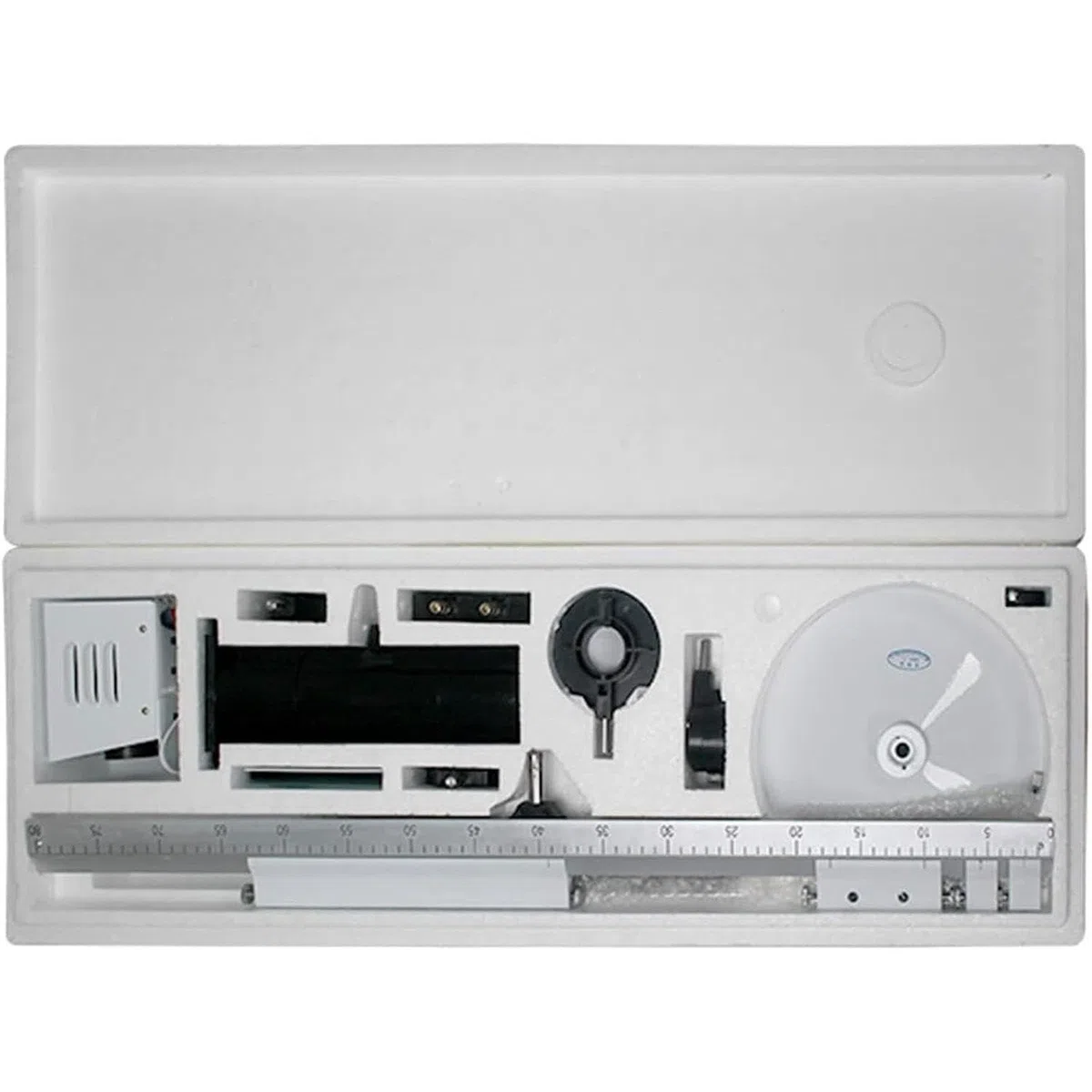 Kit for esperimenti su Guida Ottica calibrato a Doppia fenditura, interferenza della Luce, diffrazione, polarizzazione, Fisica, 80 cm, Anello di Newton Young
