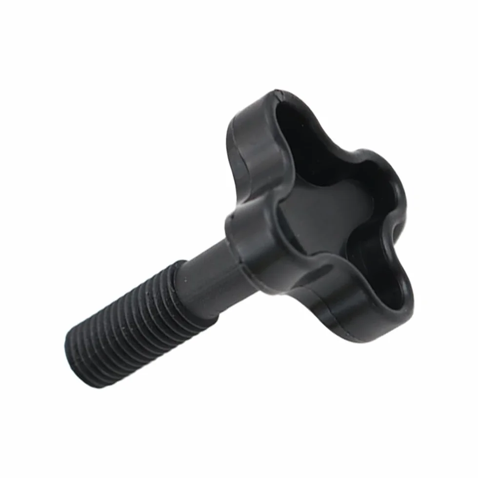 2 Pezzi M12 Vite di fissaggio in plastica, Manopola Tettoie Altalena da Giardino Raccordi in plastica per fissare il telaio del baldacchino al telaio dell'altalena - Nero