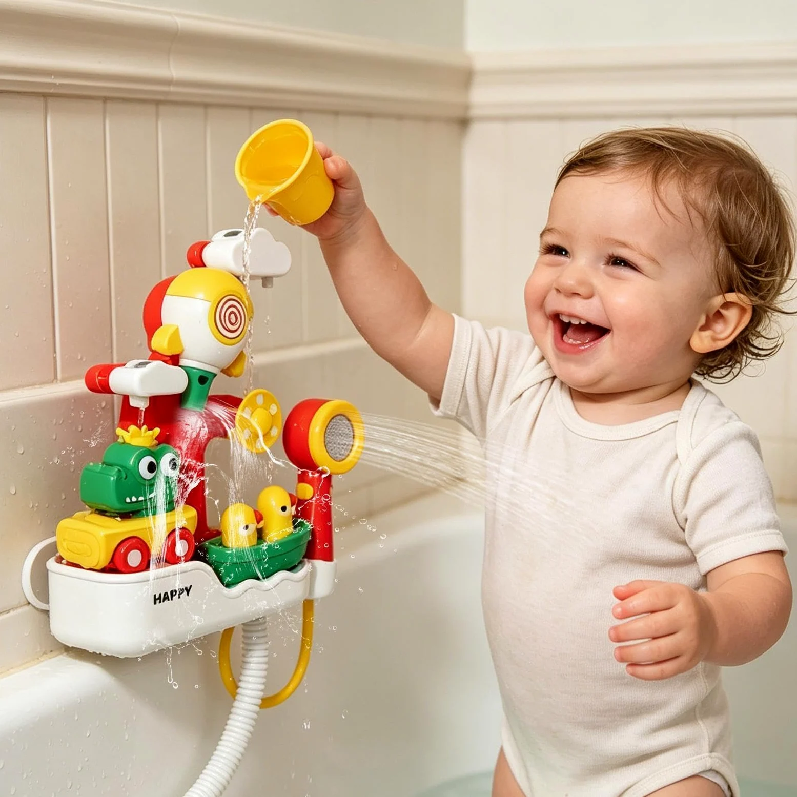 Giocattoli per il Momento del Bagnetto Giochi d'Acqua con Funzionamento | Soffione Doccia Divertente Da Vasca Per Bambini E Bambine, Sotto La Doccia In Casa Durante I Viaggi All'Esterno