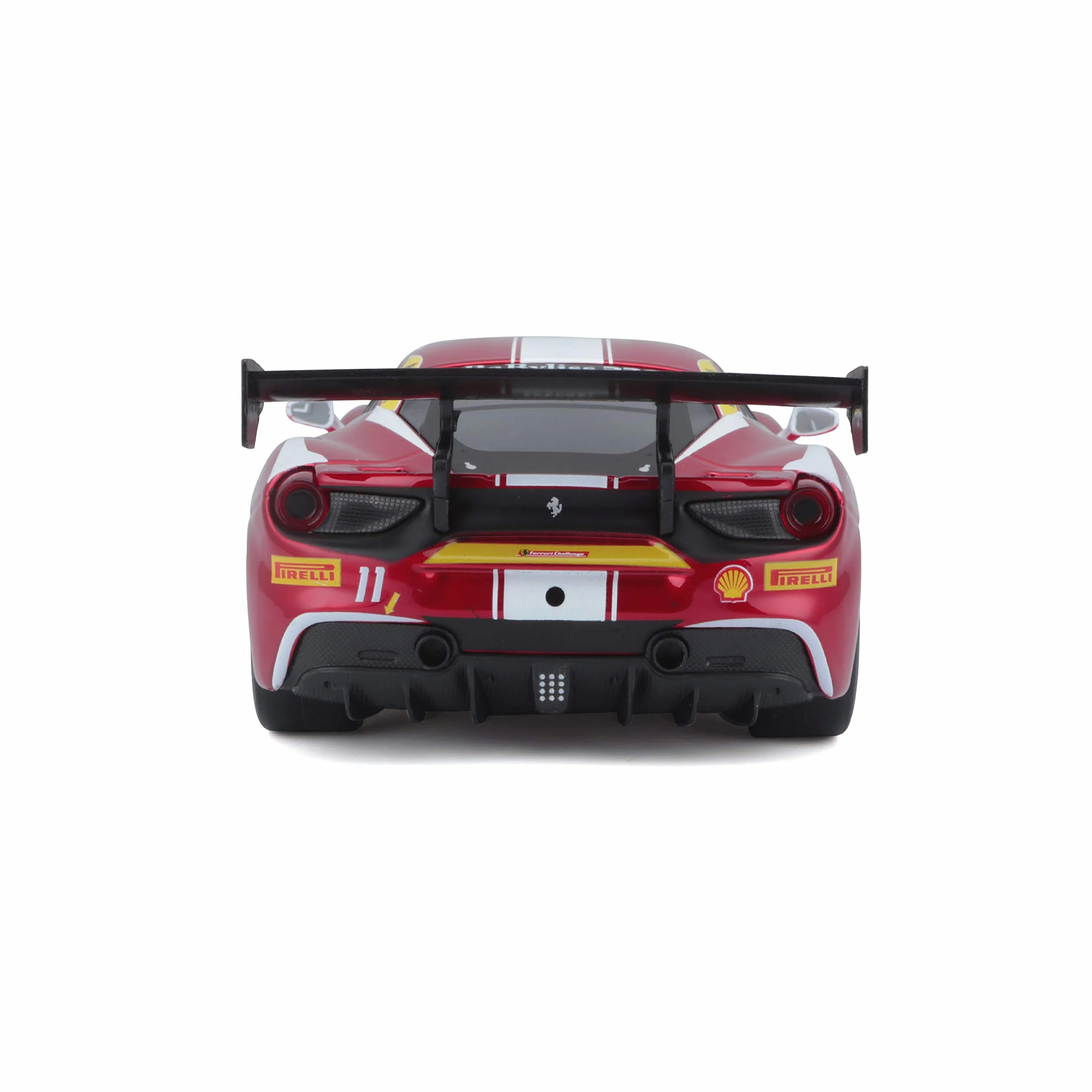 BBURAGO - Ferrari 488 Challenge 2017 Formula Racing - Modellino Realistico Auto in Scala 1:24, Licenza Ufficiale Ferrari, Età Consigliata 3+ Anni