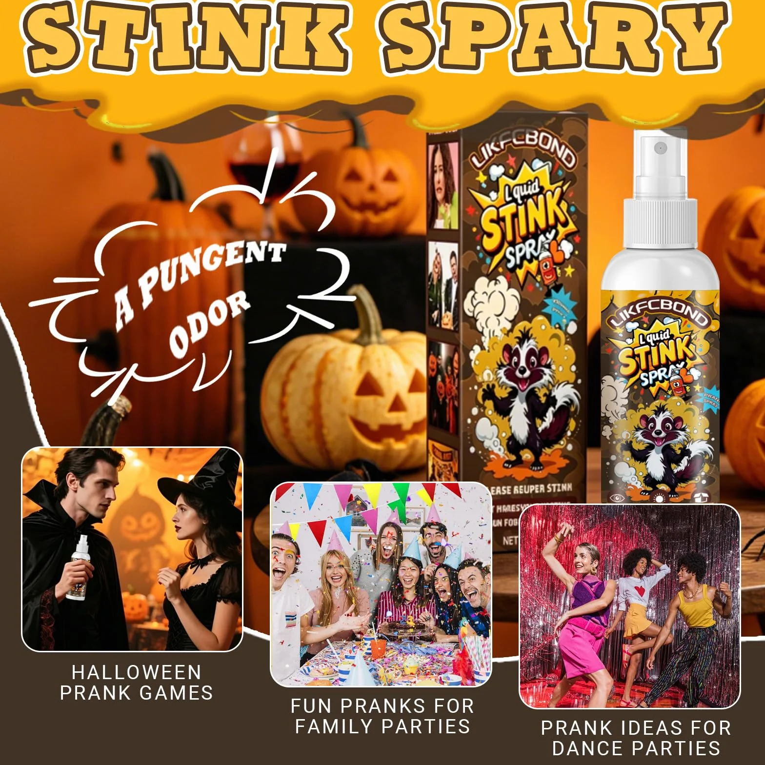Spray Puzzolente Extra Forte, Spray Scoregge Liquido, Spray Divertente per Scherzo, Funny Party Prank Stink Spray per Adulti, 1 Pezzo, 50 ML