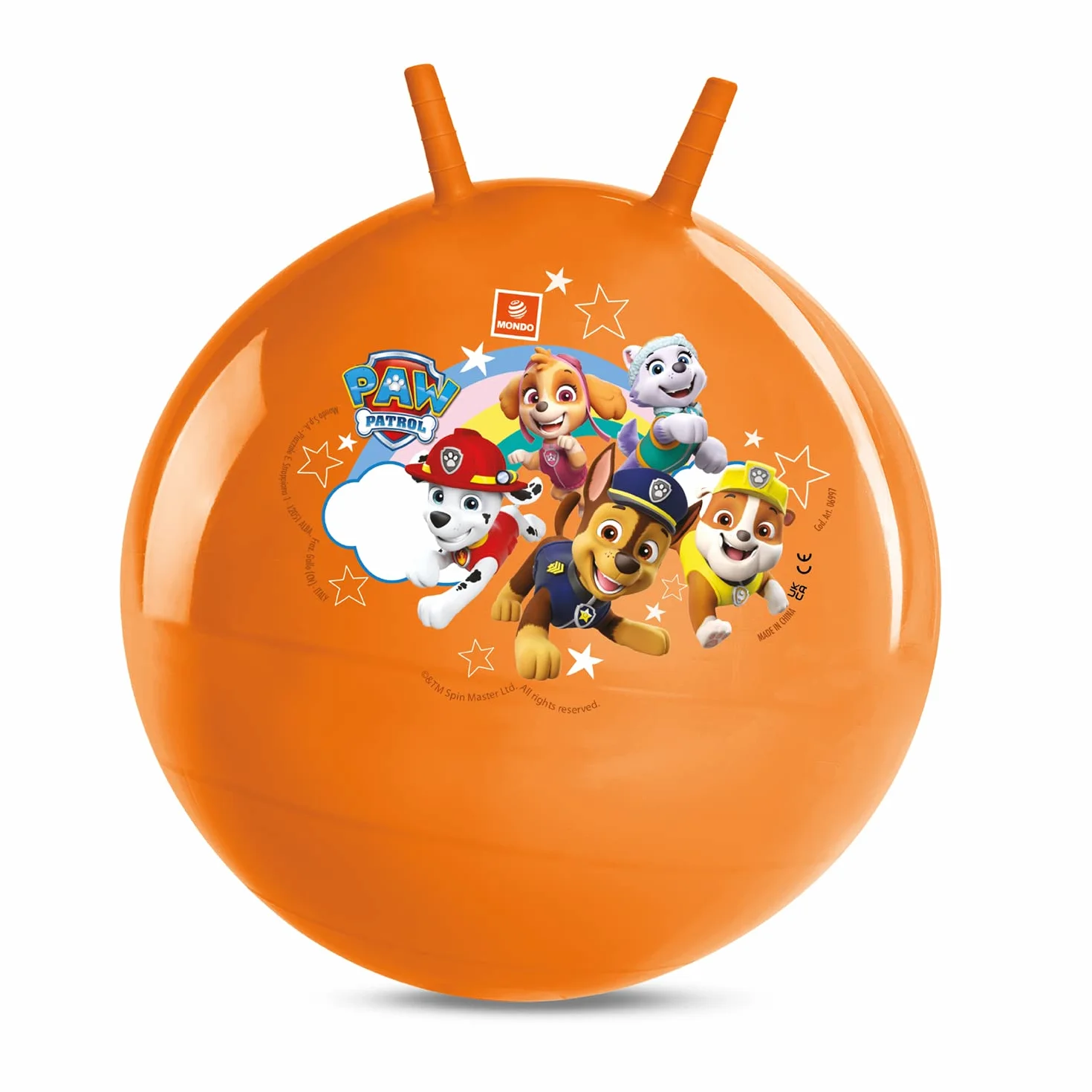Mondo- Paw Patrol Kangaroo Palla per Saltare, Colore Arancione, 06234