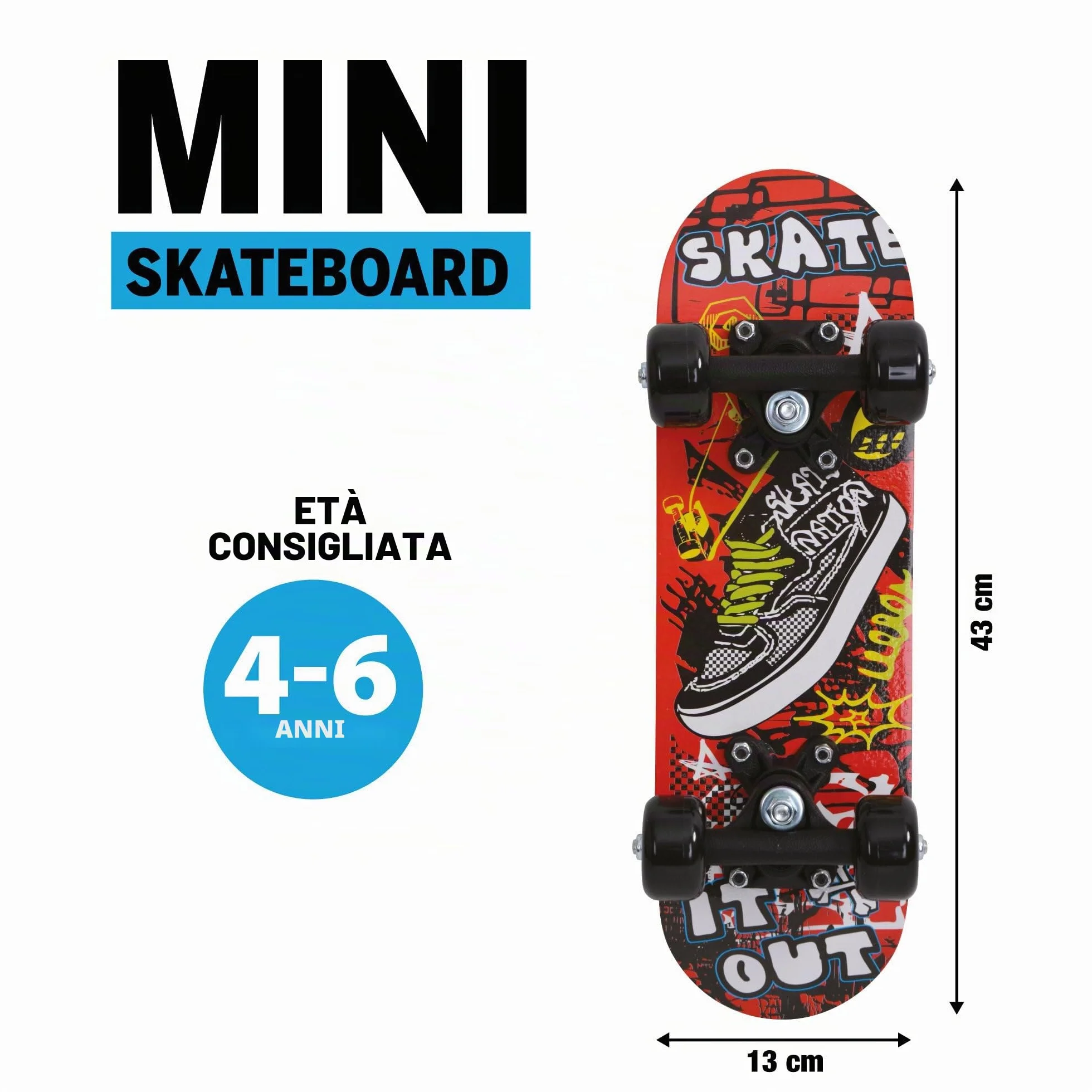 SCHILDKRÖT Schildkröt® - Mini skateboard 17, senza colore