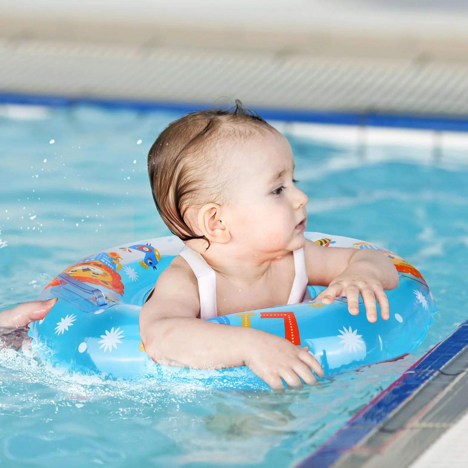 Anello di Nuoto Bambini, Bambino Salvagente con Mutandina, Baby Float Salvagente Gonfiabile Giocattoli Galleggianti Regolabile Doppio Airbag Salvagente per Bambini per età 6-36 Mesi