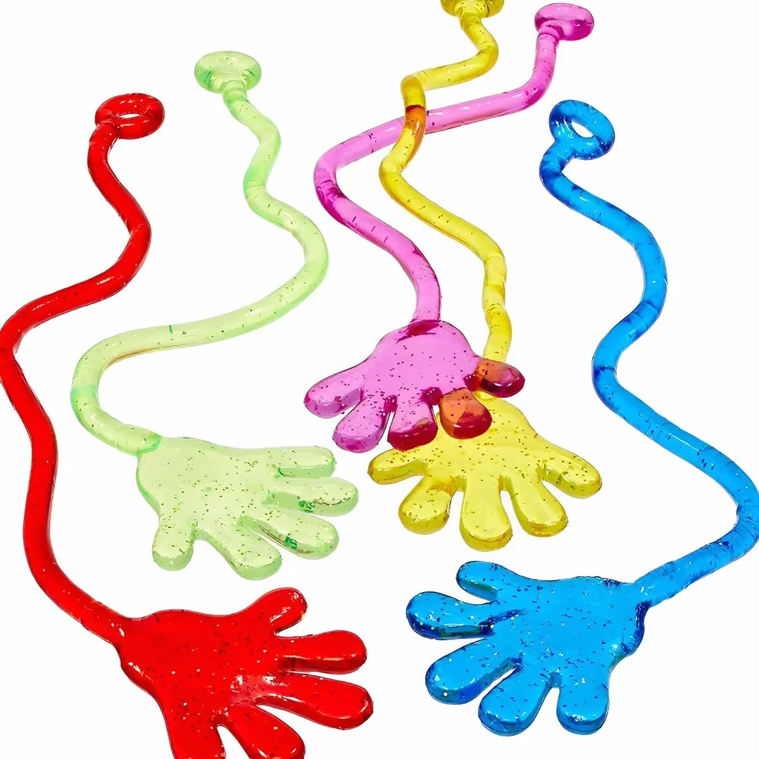 20 Pezzi Colorato Sticky Hands Giocattoli, Mani appiccicose per Bambini, Giocattoli per Feste, Giocattoli di Decompressione per Ragazze e Ragazzi, Colori Casuali