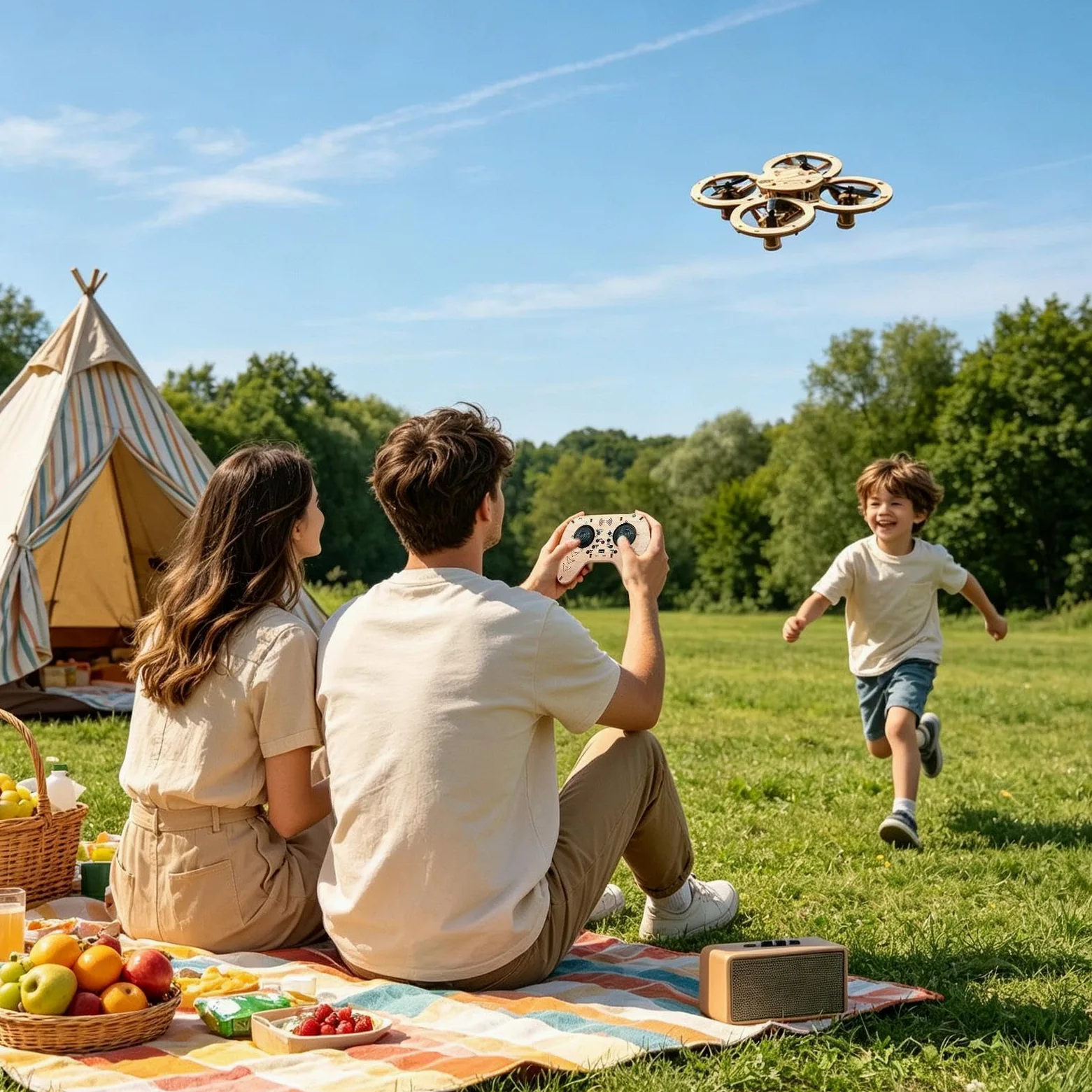 Kit Di Montaggio Drone In Legno Giocattolo Volante Telecomandato Educativo | Kit Drone Artigianale Per Bambini Regalo Compleanno Attività Casa Interni Vacanze Scuola Casa Giochi