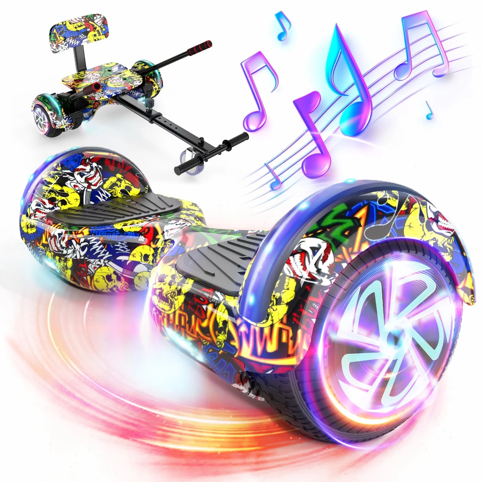 Scooter Seat Attachment, Adjustable Frame Length Go Kart for Kids