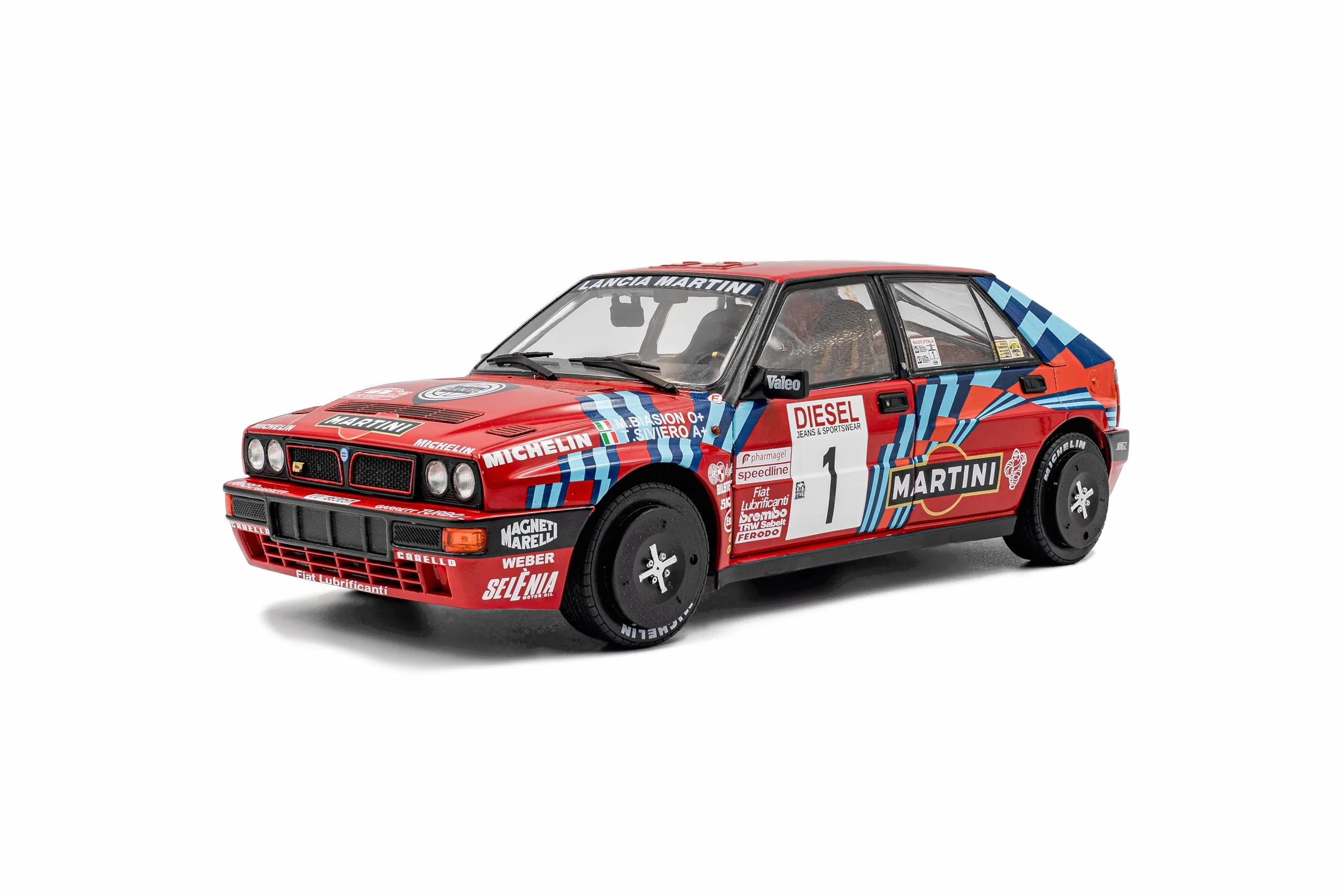 Solido Lancia Delta HF Integrale #1 1:18 Diecast Model Rosso