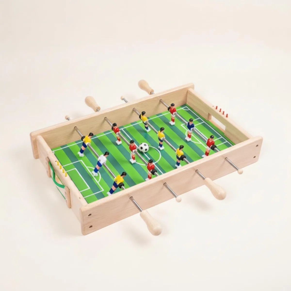 Calcetto in Legno con Aste Compatto | Stabile, Sicuro, Gioco, per area giochi, Famiglie
