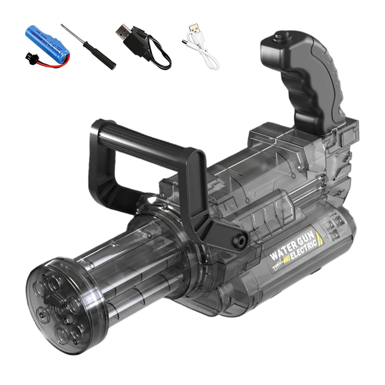 Giocattolo Elettrico per Pistola ad Acqua Squirter Elettrico da Esterno | Giochi da Piscina con Effetti Luce e Fiamma per feste all'aperto, giardino, cortile, spiaggia, piscina, campeggio