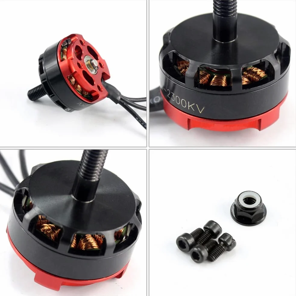 QWinOut RS2205 2300kv RC Racing Drone Motors CW CCW Motore Motore per fai da te Quadcopter FPV RC Aircraft Ricambio (2 pz CCW+2 pz)