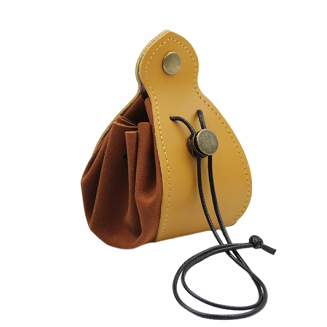Borsa per Dadi, Vassoio Dadi Set, Adjustable Dice Collector, 2 in 1 Sacchetto Porta Dadi Velluto, Vassoio vuoto con coulisse e bottone Borsa porta dadi in pelle, per Monete e Tabacco
