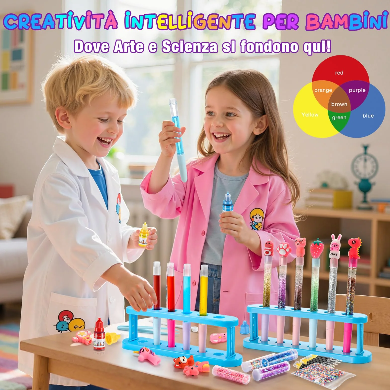 Laboratorio Delle Penne Fabbrica delle Penne 66+ Pezzi Set Regalo Bambina 5-12 Anni Creativi Giochi Cancelleria